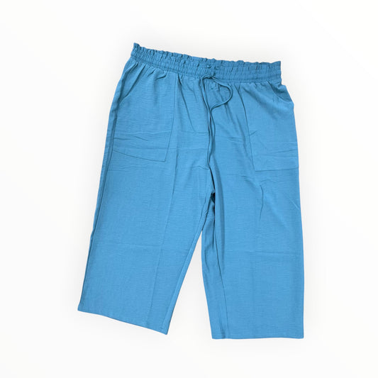 Pants Cropped By Clothes Mentor In Teal, Size:2X