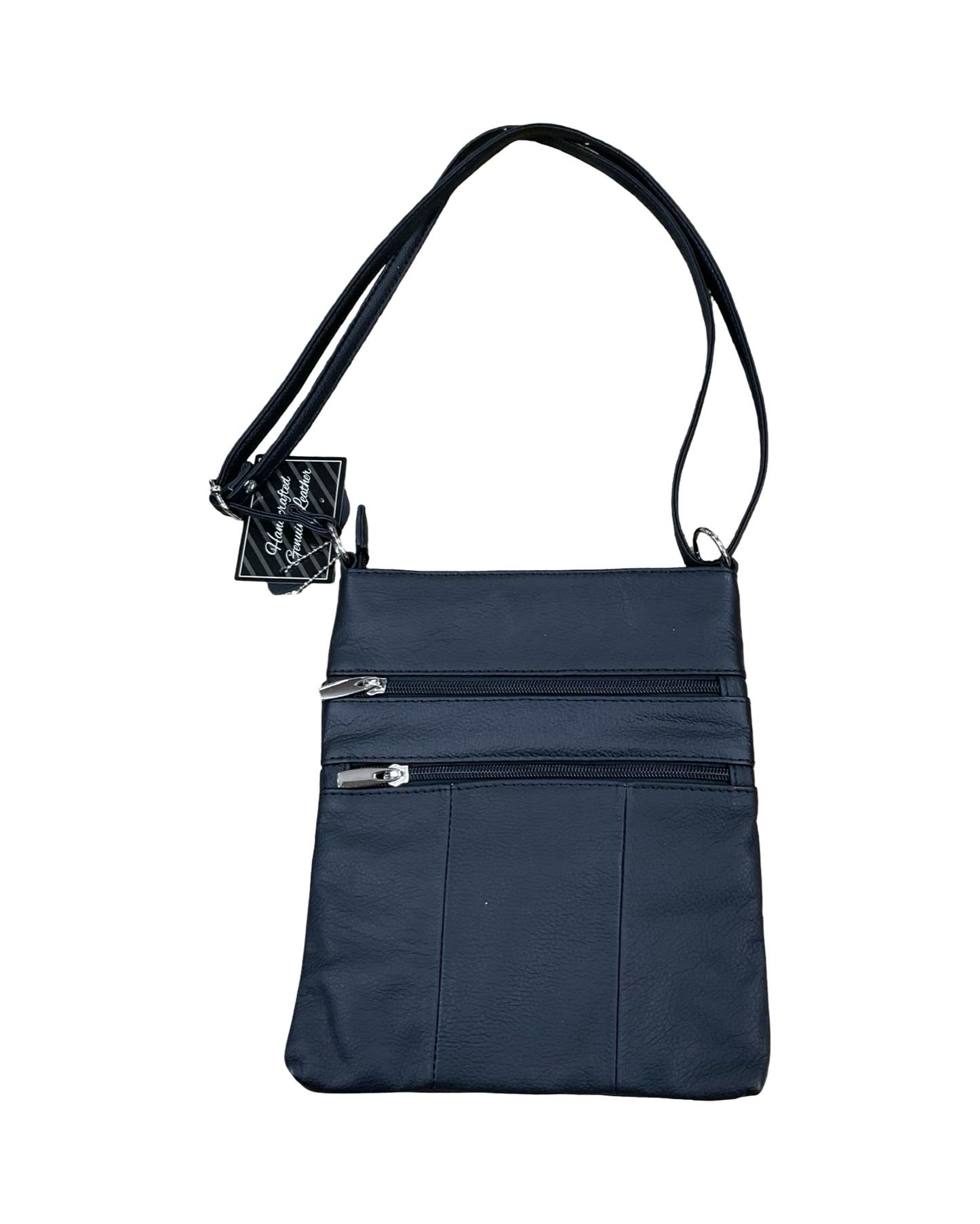 Crossbody Leather By Clothes Mentor In Black, Size:Medium