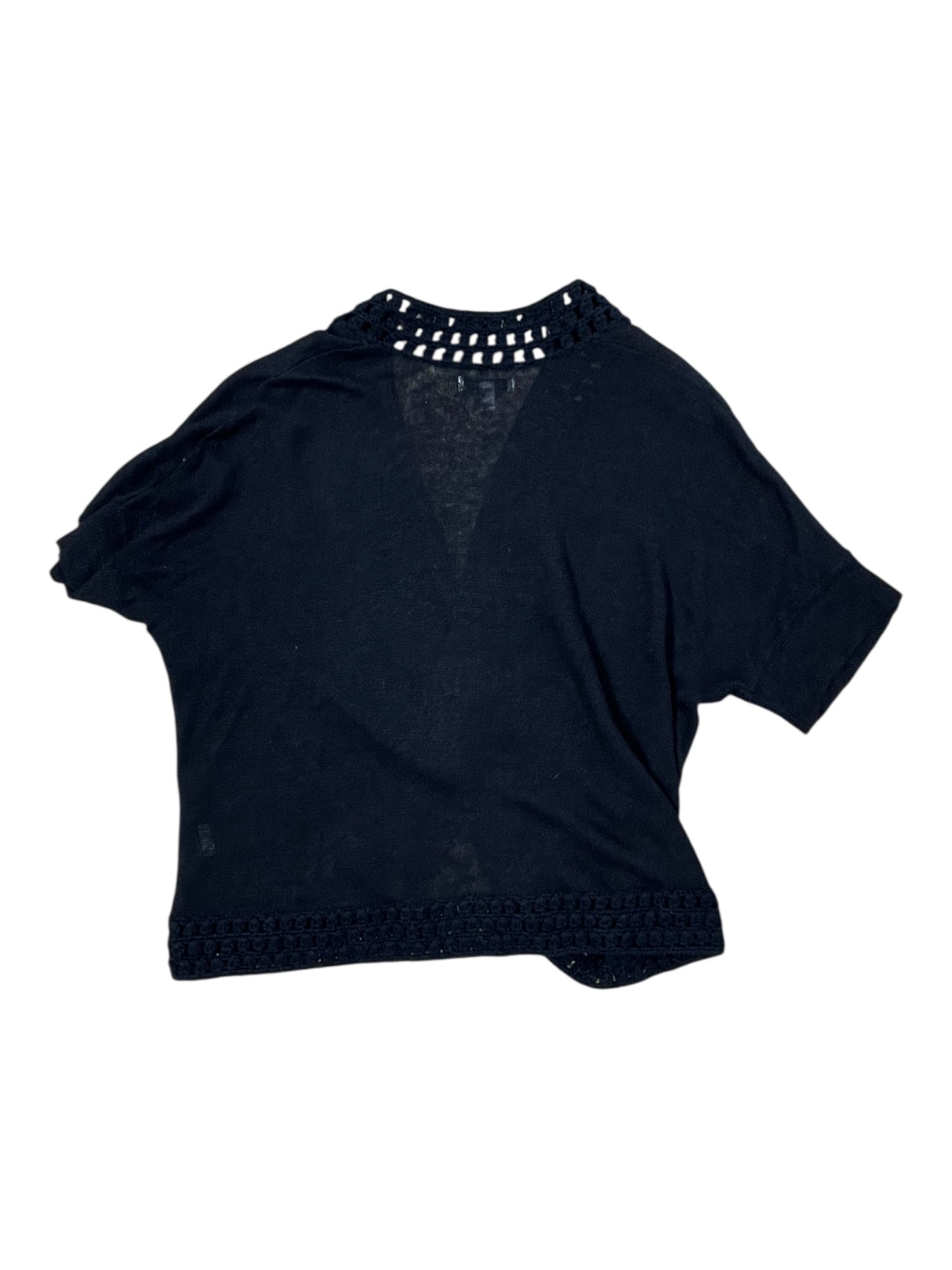Cardigan By Croft And Barrow In Black, Size:L