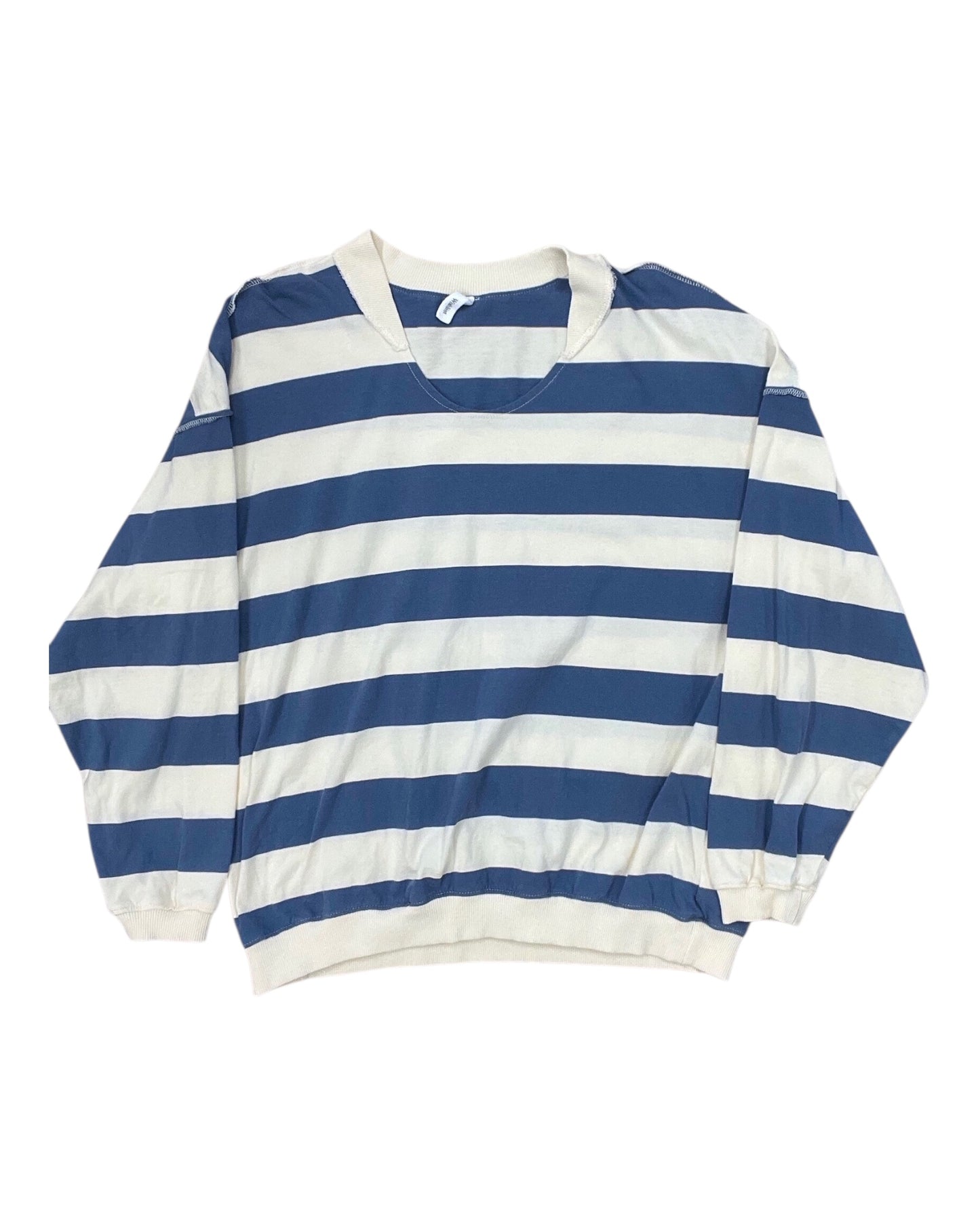 Top Ls By Wishlist In Blue & Cream, Size:S