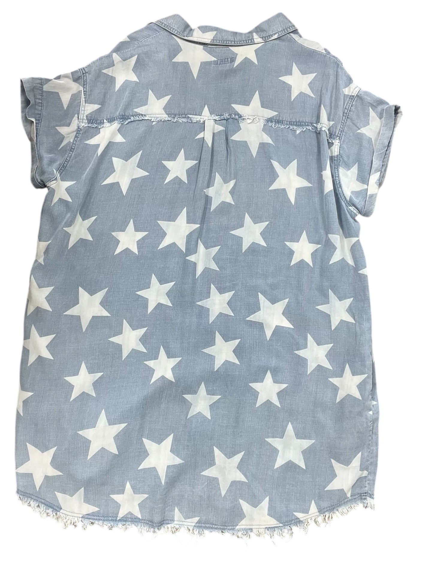 Dress Casual Midi By Easel In Blue & White, Size:L