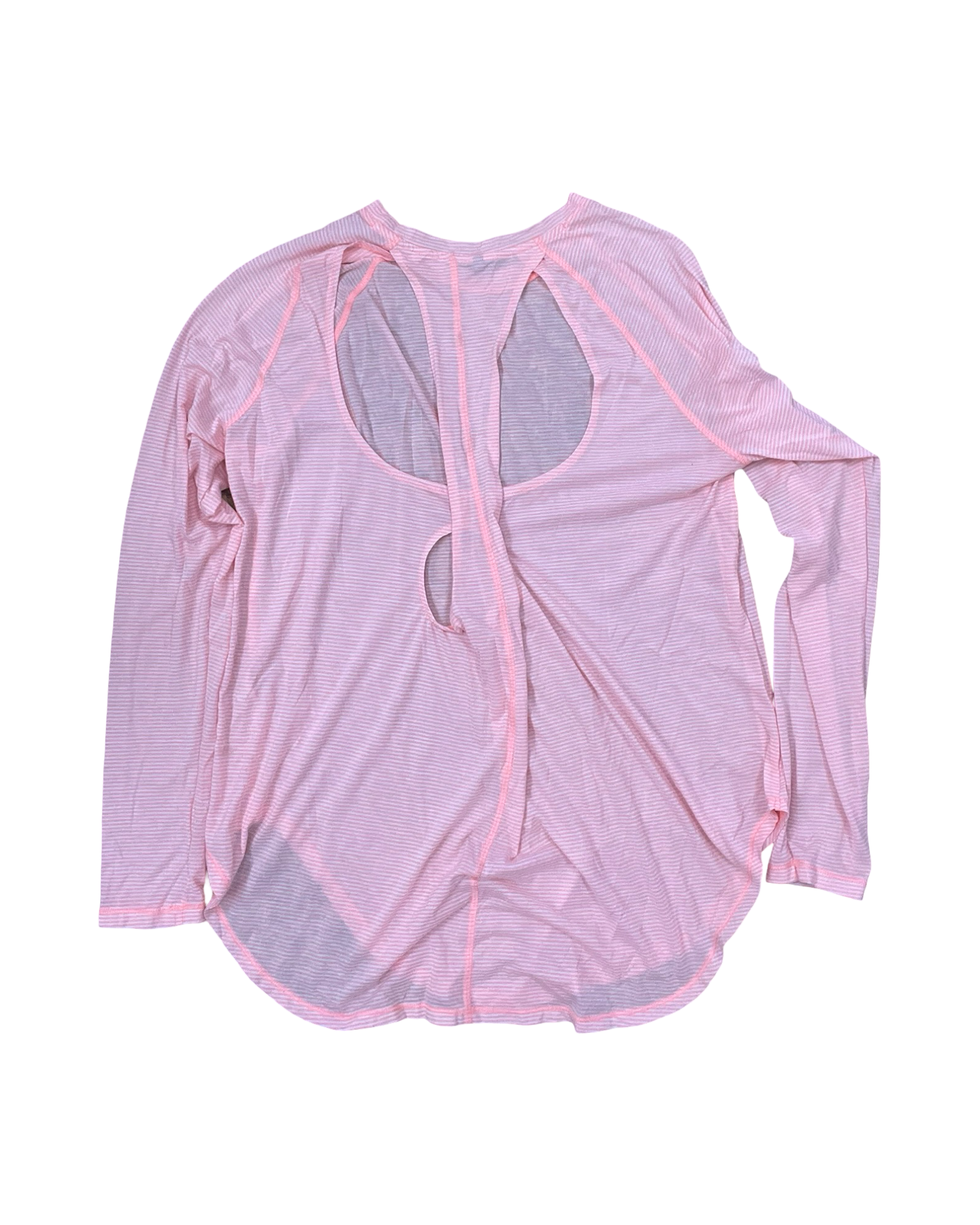 Athletic Top Ls Crewneck By Clothes Mentor In Coral, Size:Xl