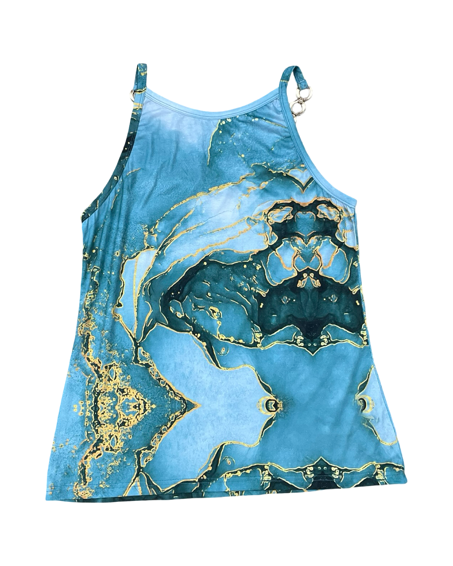 Top Sleeveless By Clothes Mentor In Teal, Size:M