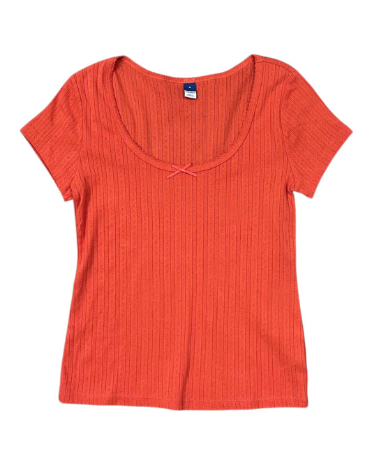 Top Ss Basic By Old Navy In Orange, Size:S