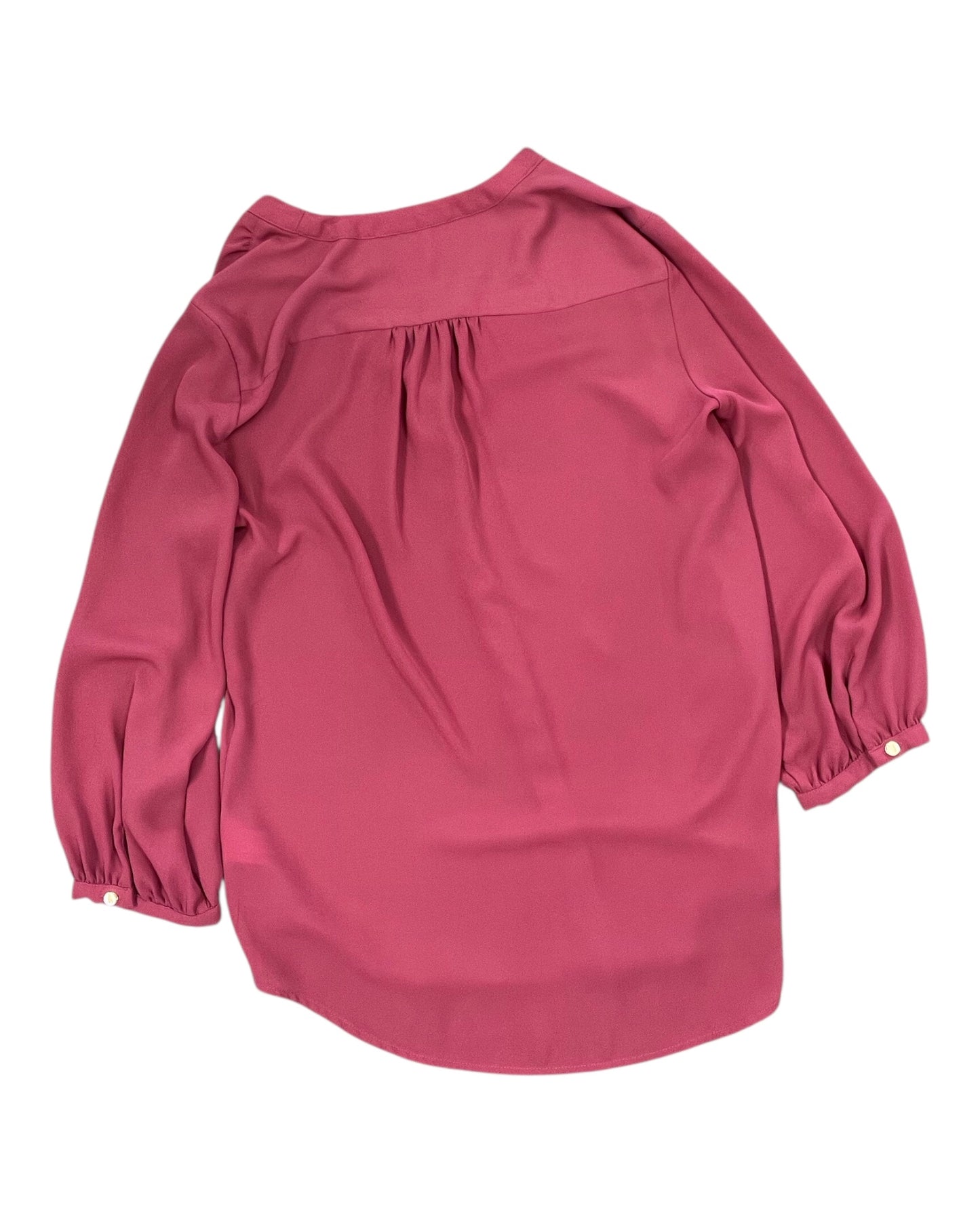 Top 3/4 Sleeve By Lauren By Ralph Lauren In Pink, Size:M