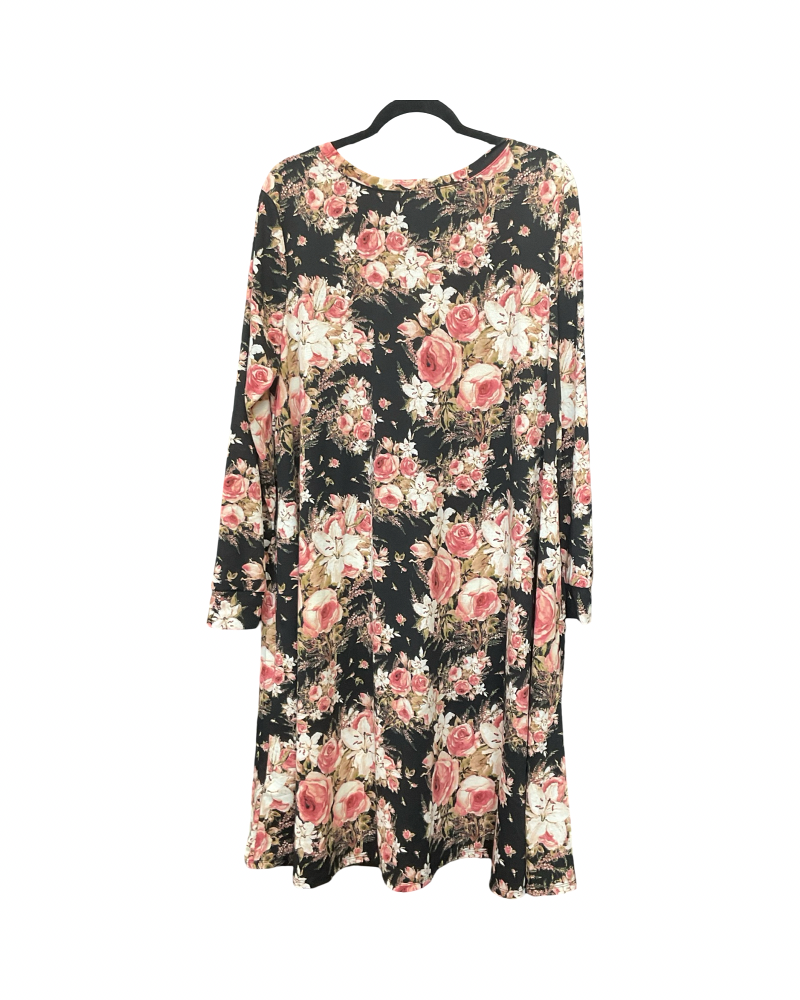 Dress Casual Midi By Lularoe In Floral Print, Size:2X
