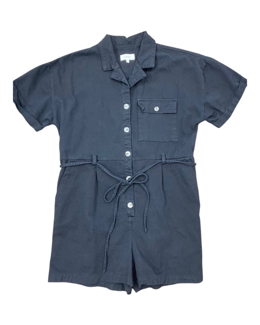 Romper By Bohme In Black Denim, Size:L