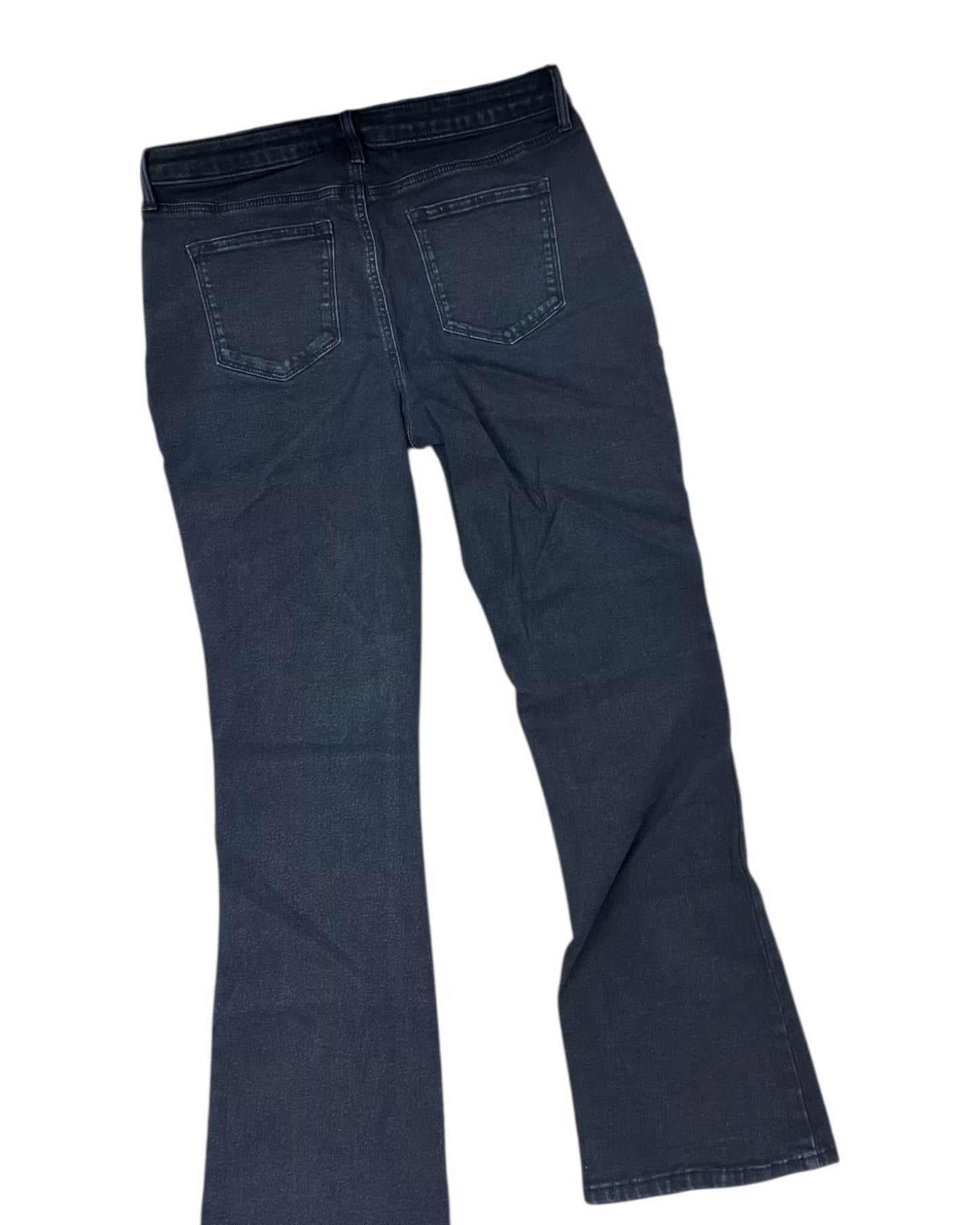 Jeans Boot Cut By Sonoma In Black Denim, Size:14
