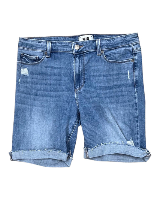 Shorts By Paige In Blue Denim, Size:12