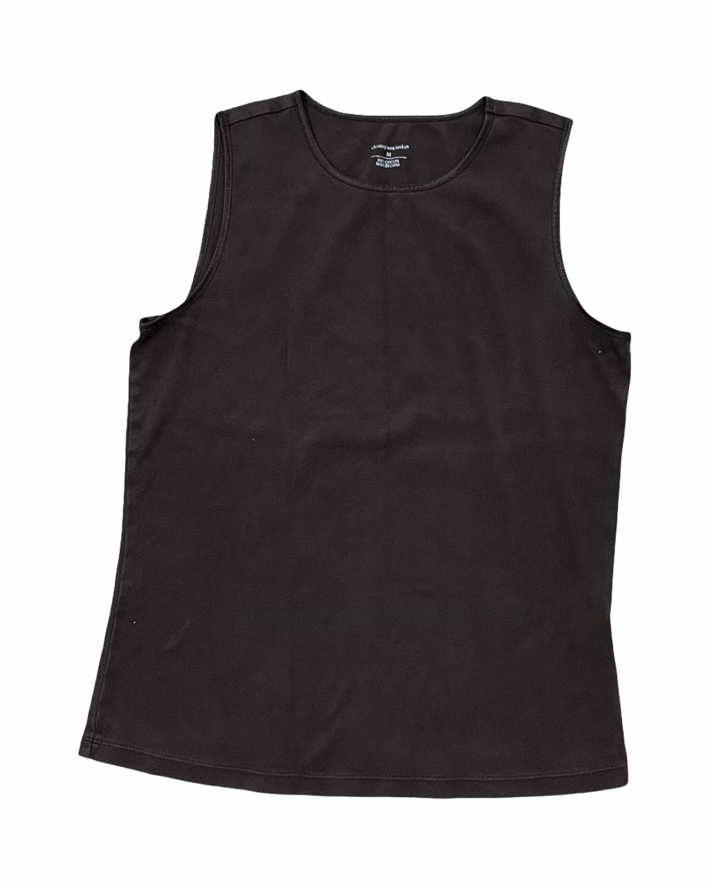 Top Sleeveless Basic By Christopher And Banks In Brown, Size:M