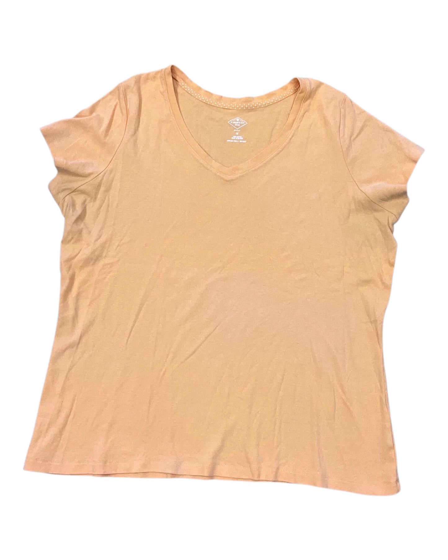 Top Ss Basic By St Johns Bay In Orange, Size:1X