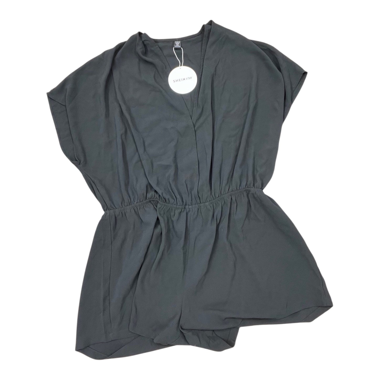 Romper By Shein In Black, Size:2X