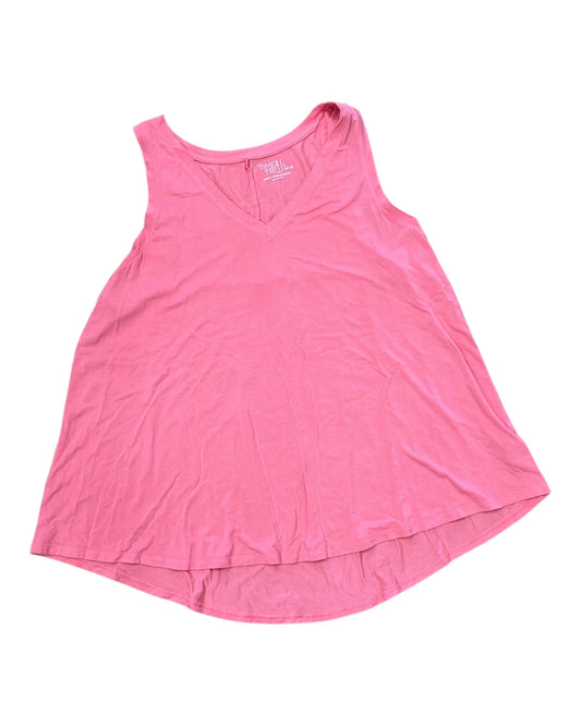 Top Sleeveless By Time And Tru In Coral, Size:L