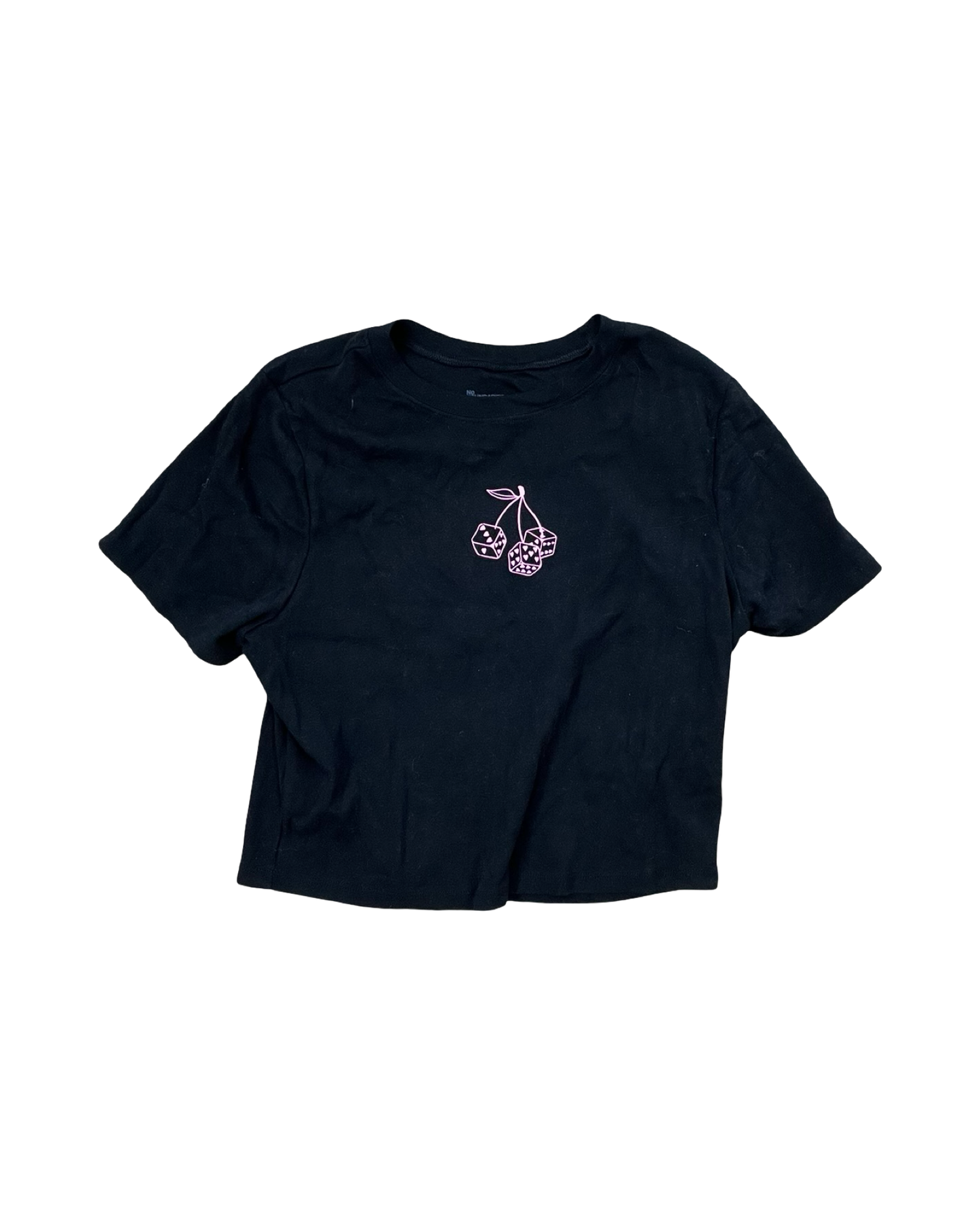 Top Ss Basic By No Boundaries In Black & Pink, Size:1X
