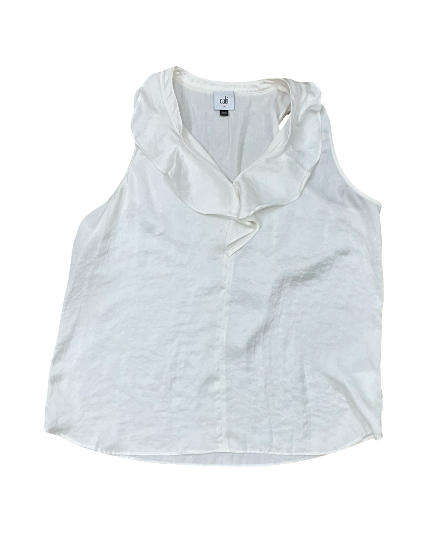 Top Sleeveless By Cabi In Cream, Size:M
