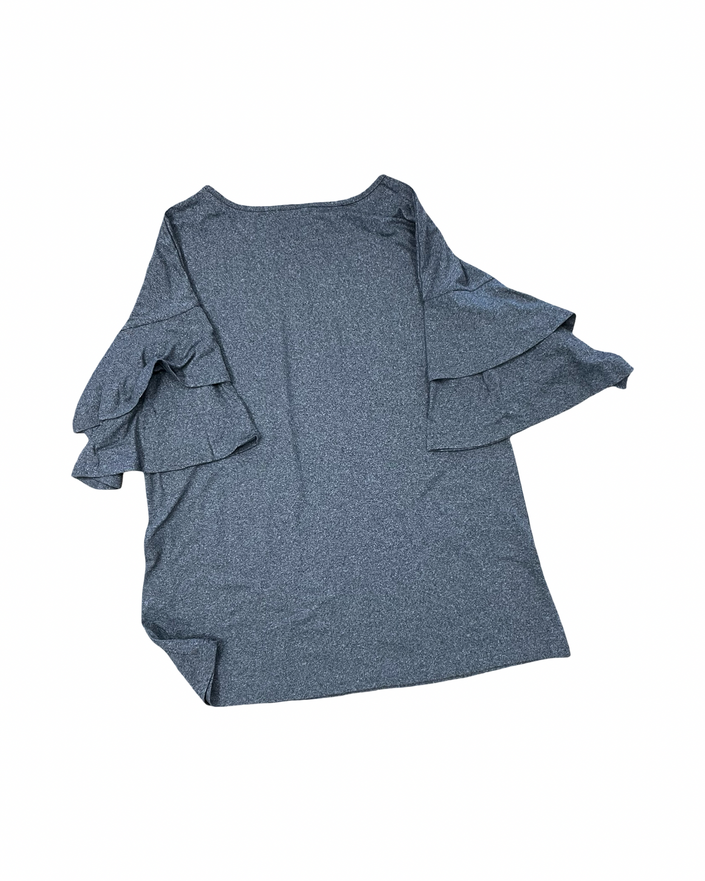 Top Ss By Clothes Mentor In Grey, Size:L