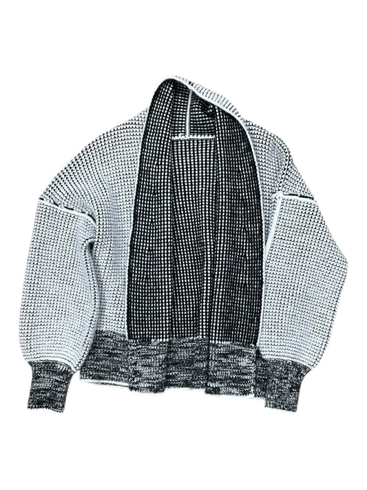 Sweater Cardigan By Clothes Mentor In Black & Grey, Size:S