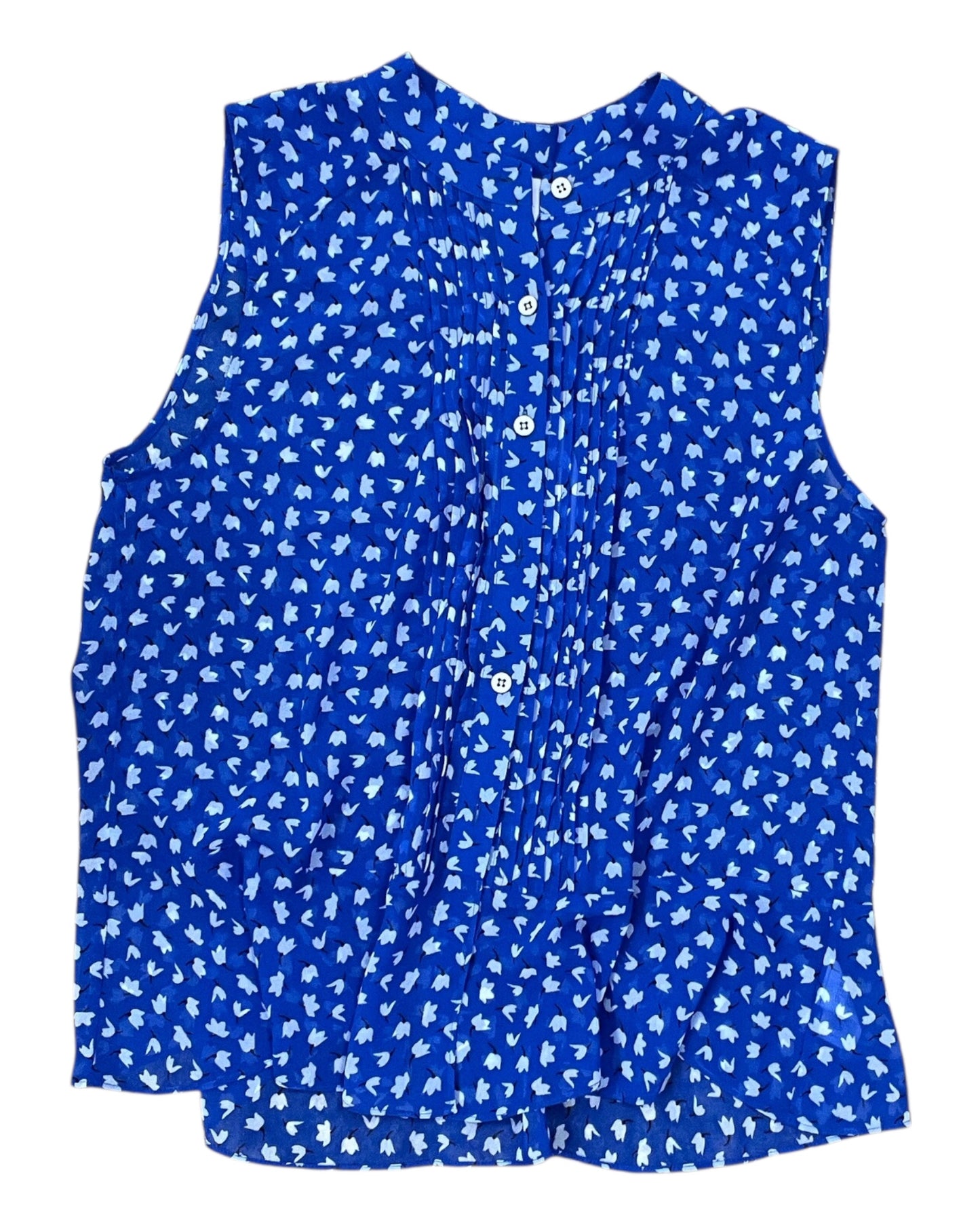 Blouse Sleeveless By Cabi In Blue, Size:M