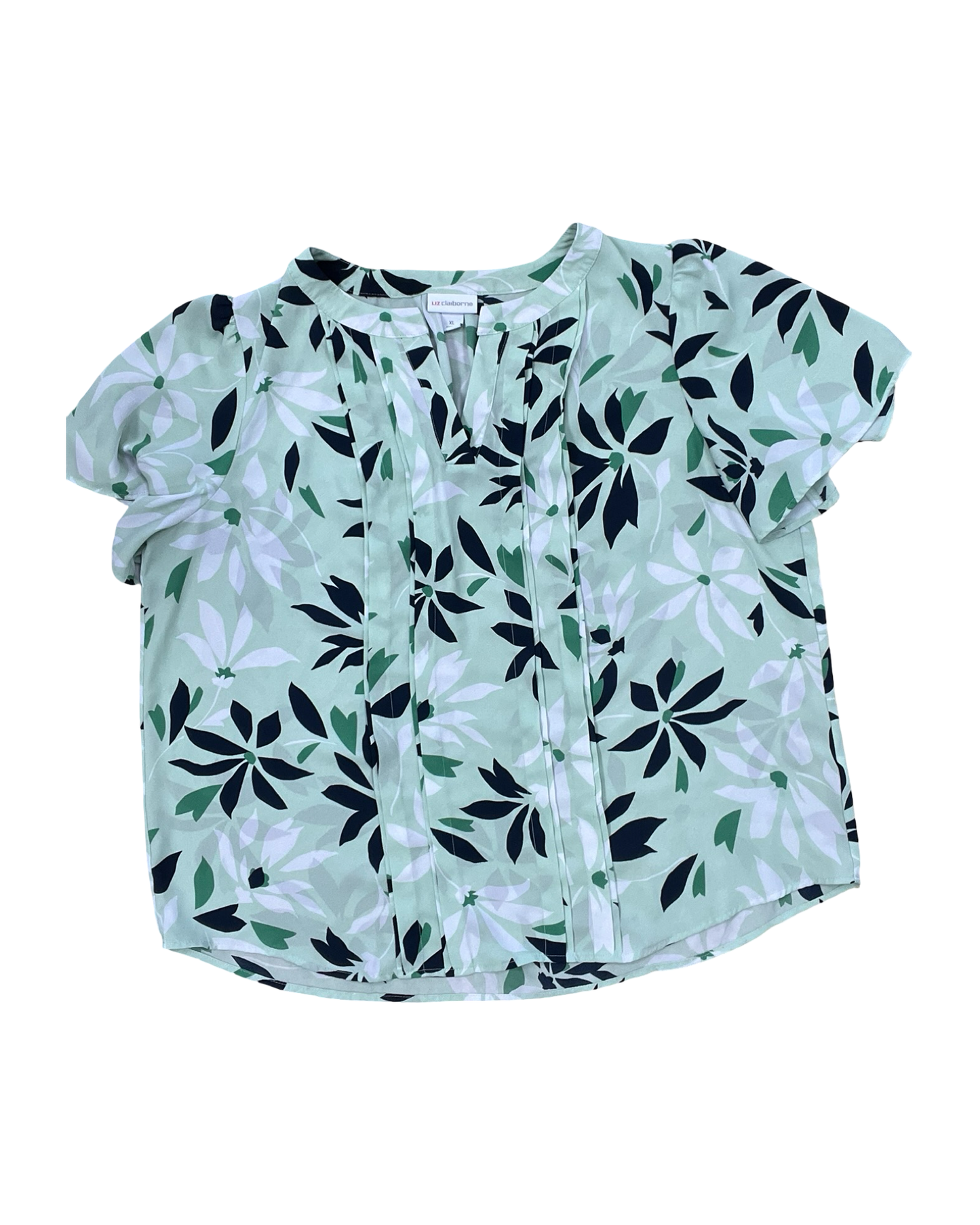 Top Ss By Liz Claiborne In Green, Size:Xl