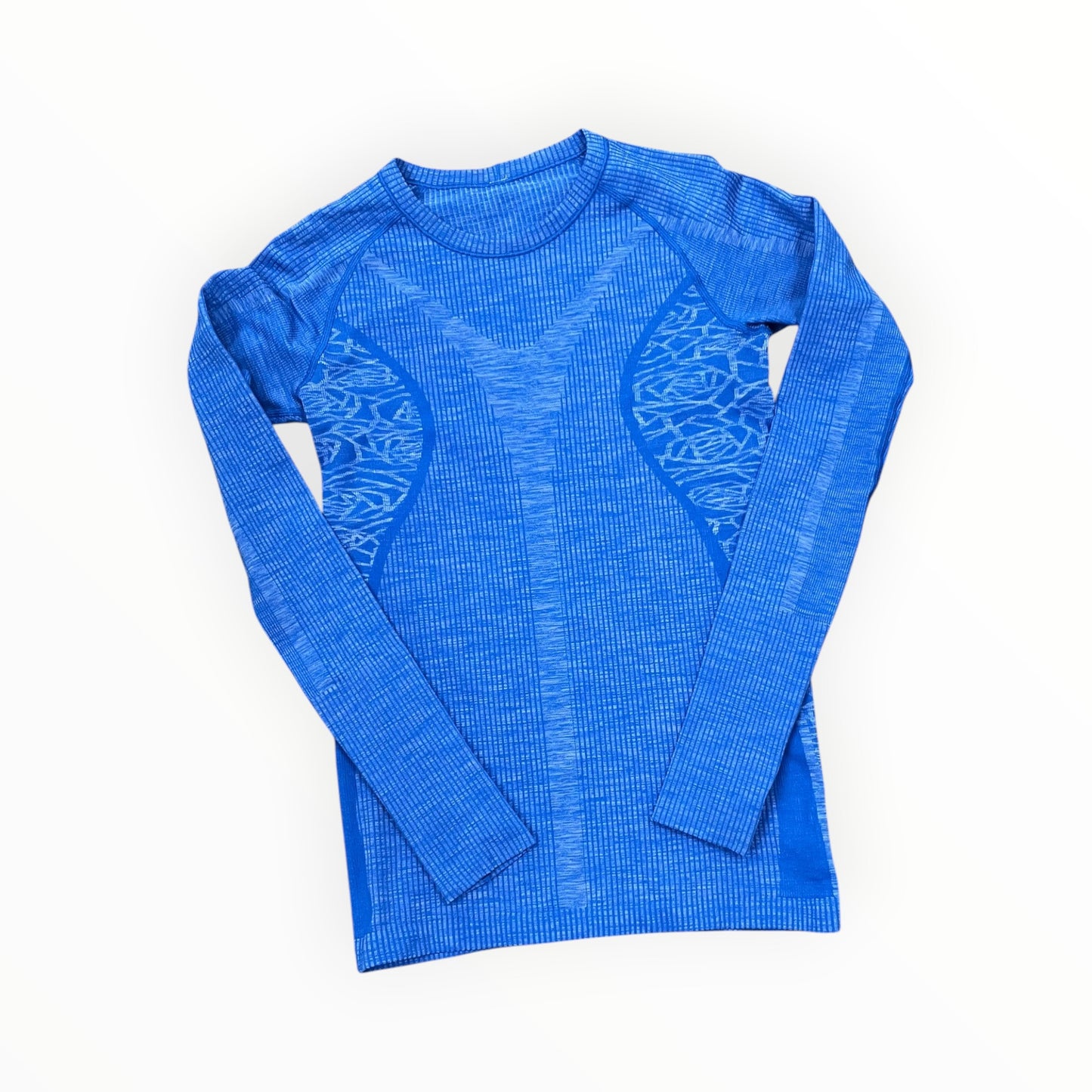 Athletic Top Ls Crewneck By Lululemon In Blue, Size:M