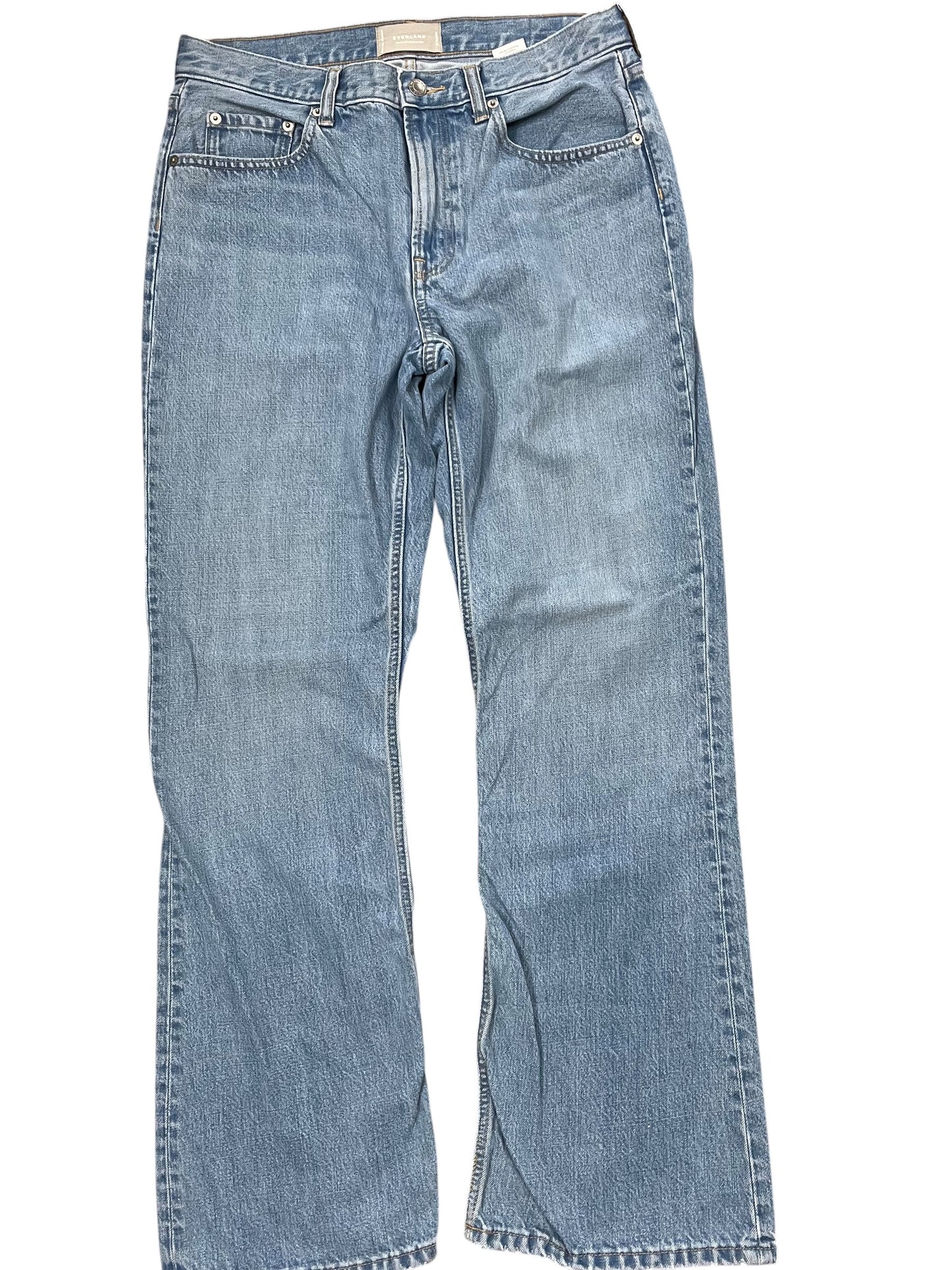 Jeans Boot Cut By Everlane In Blue Denim, Size:8