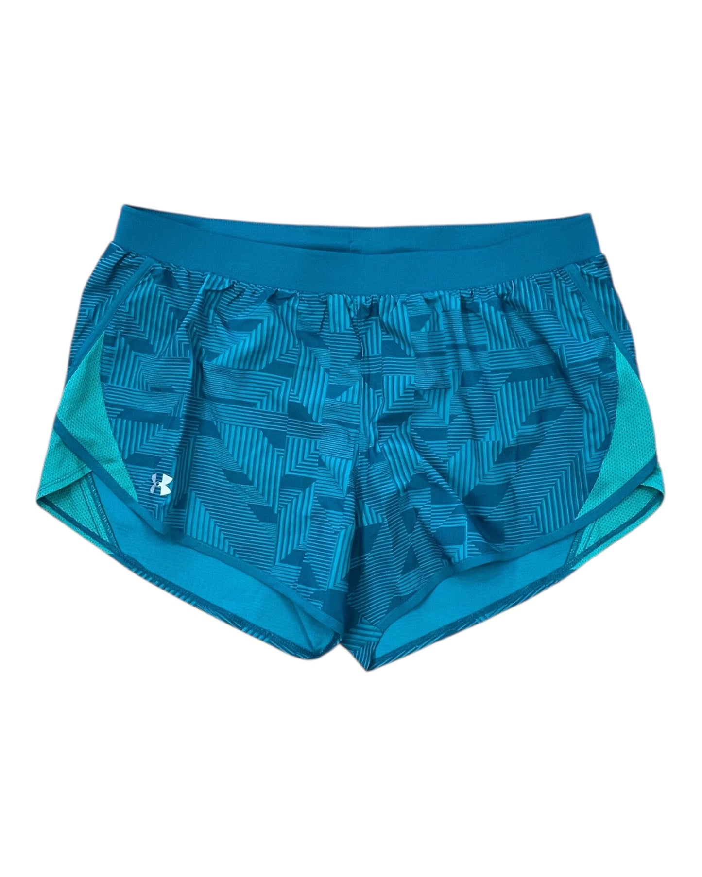 Athletic Shorts By Under Armour In Green, Size:L