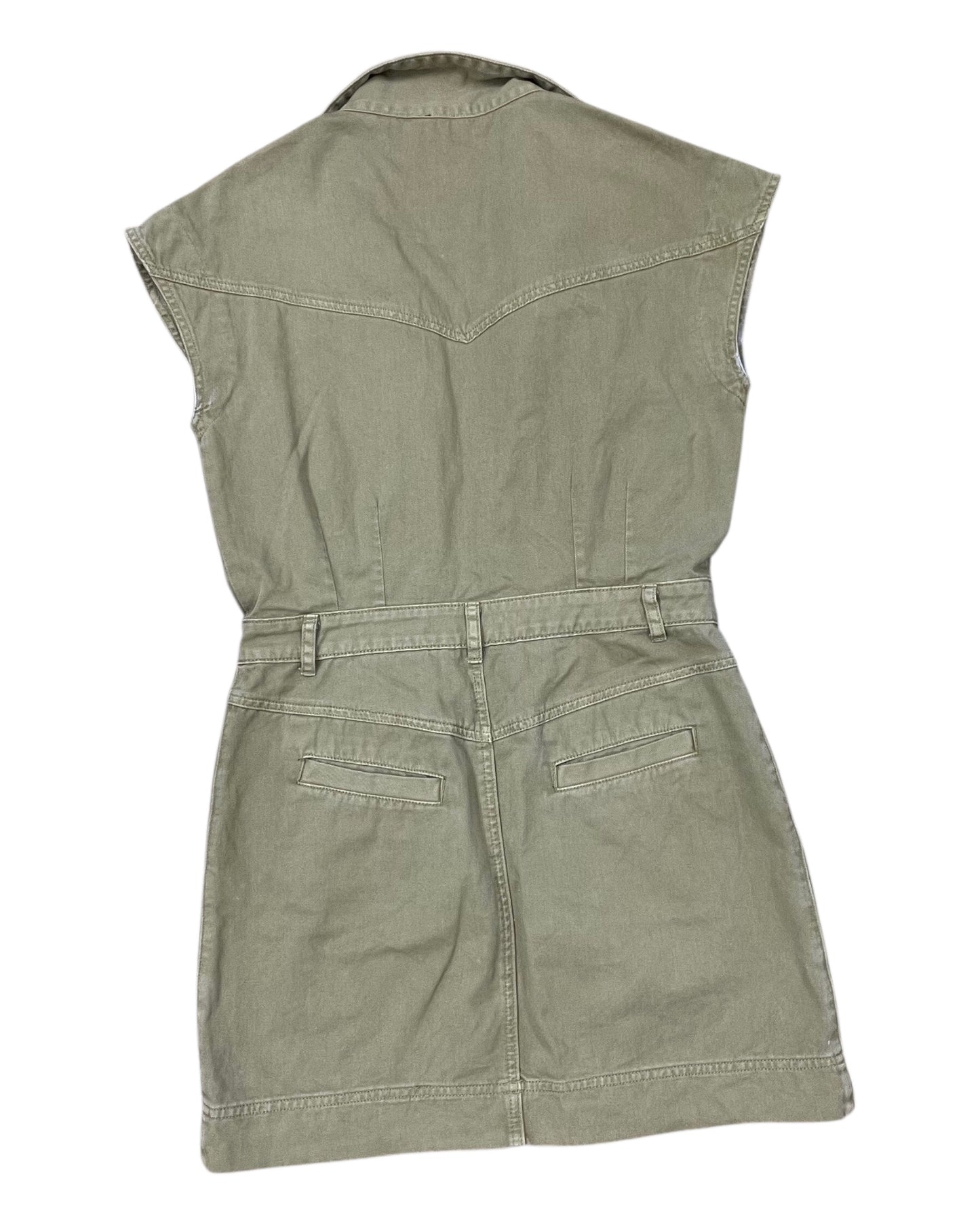 Dress Casual Midi By Miou Muse In Green, Size:M