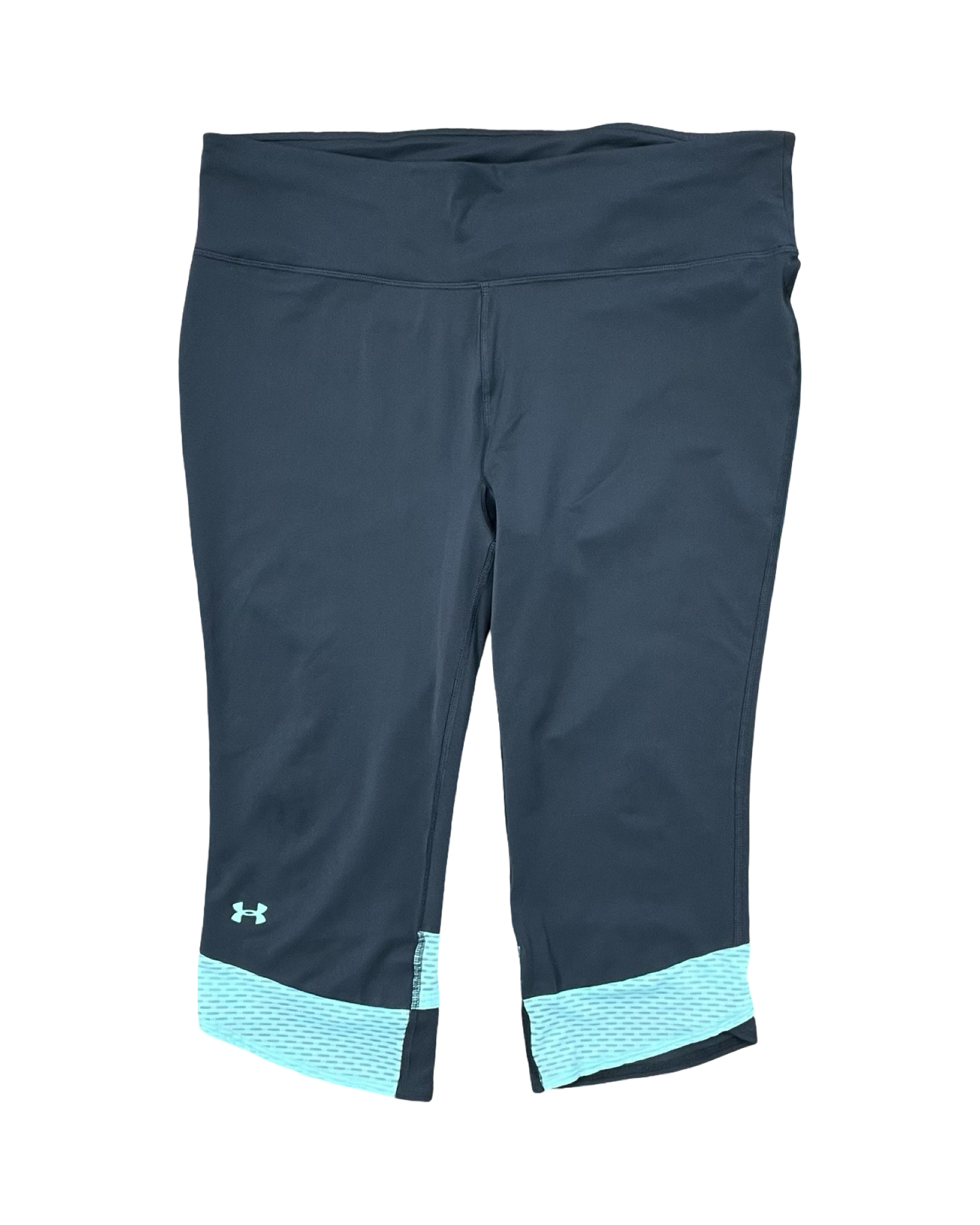 Athletic Leggings Capris By Under Armour In Grey, Size:Xl