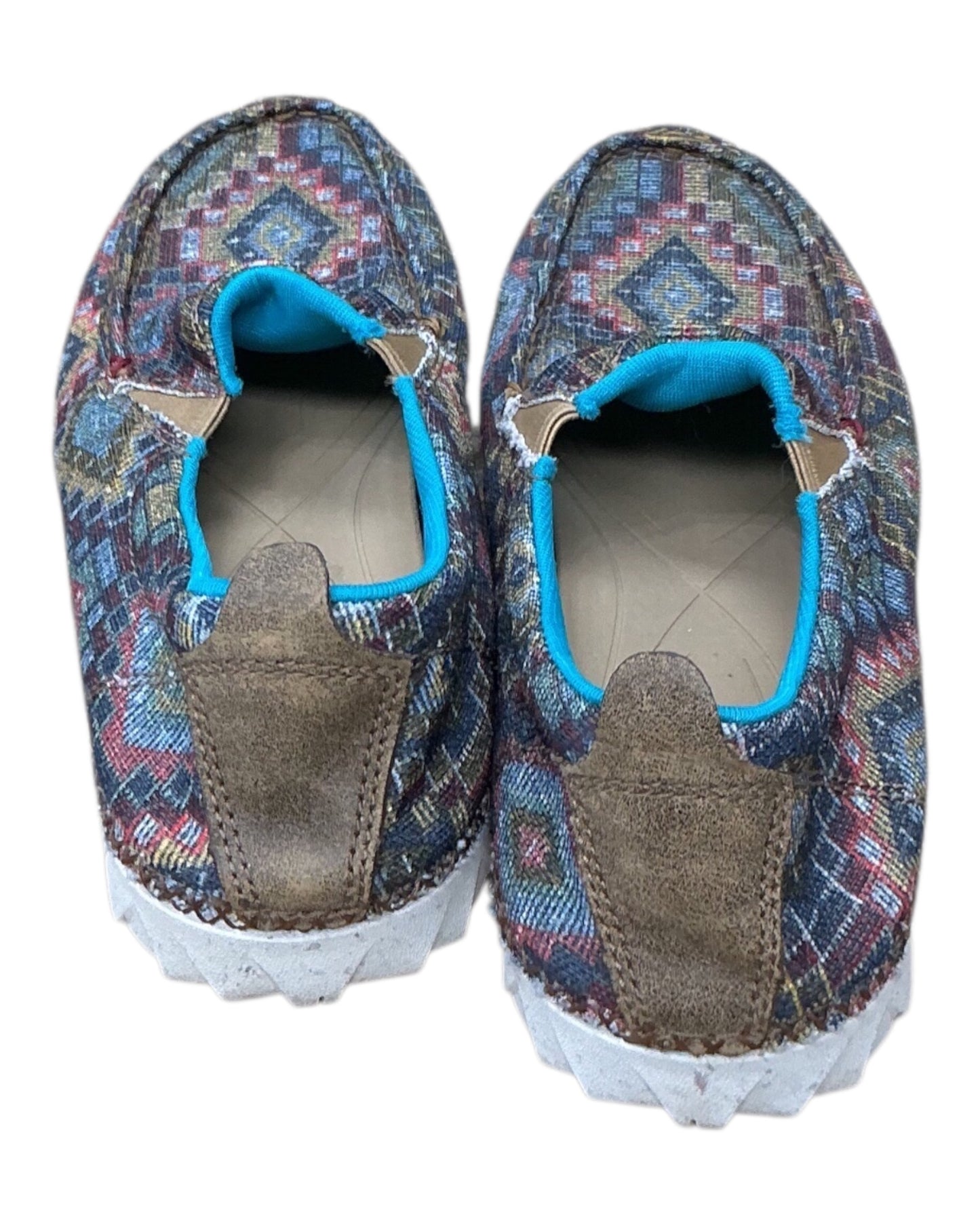 Shoes Flats By Clothes Mentor In Teal, Size:8.5