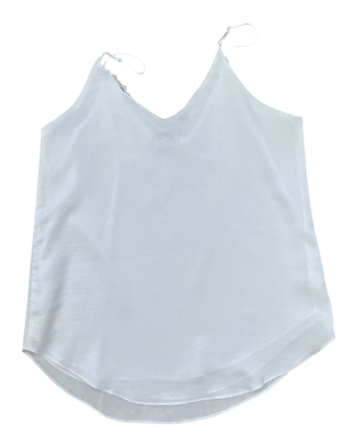 Top Sleeveless By Clothes Mentor In White, Size:M