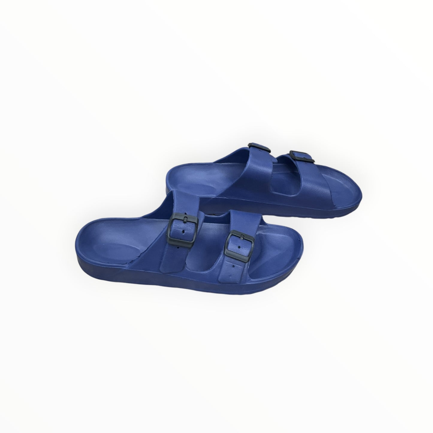 Sandals Flats By Clothes Mentor In Blue, Size:10.5