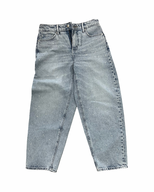 Jeans Straight By Loft In Blue Denim, Size:0