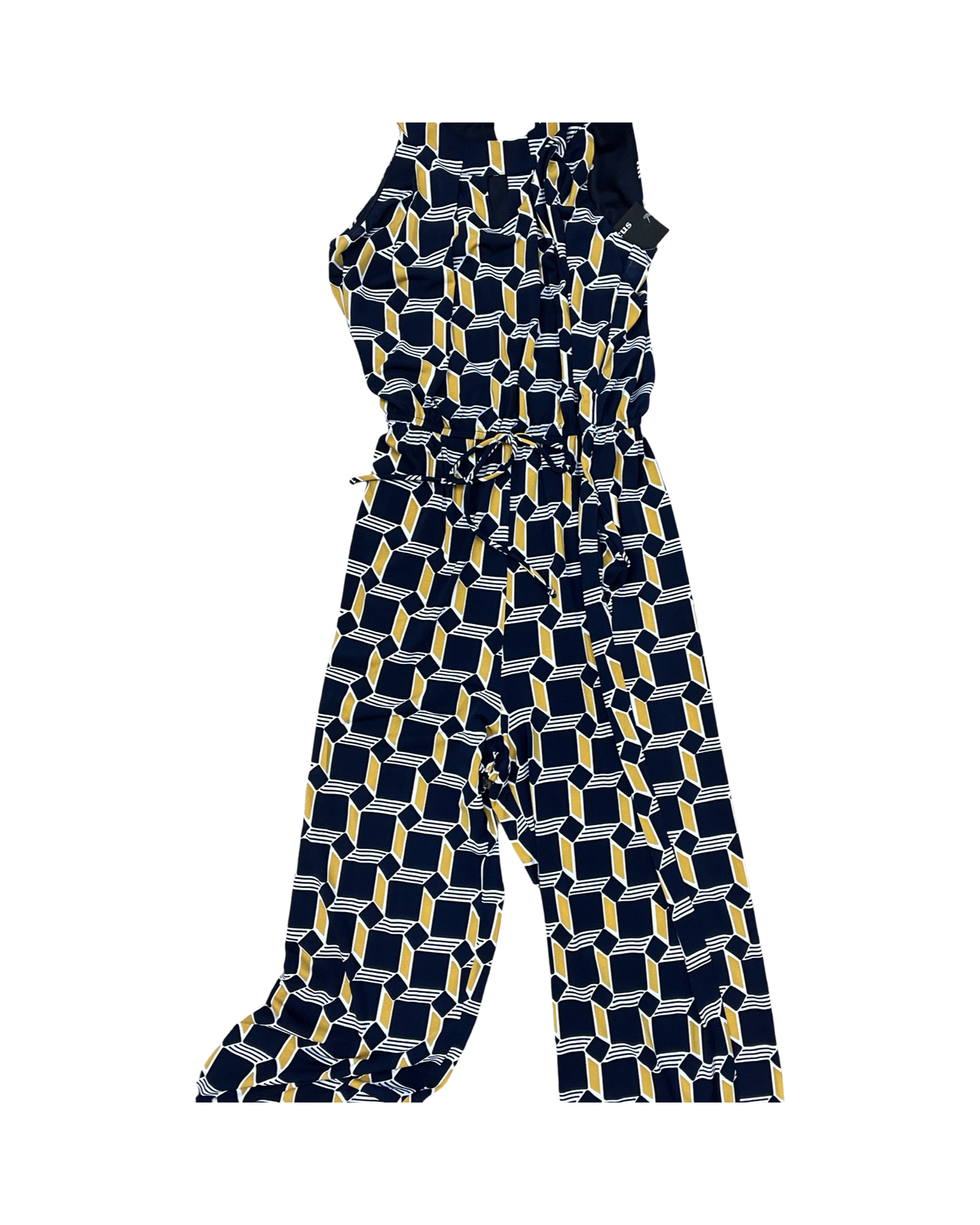 Jumpsuit By En Focus In Blue & Gold, Size:L