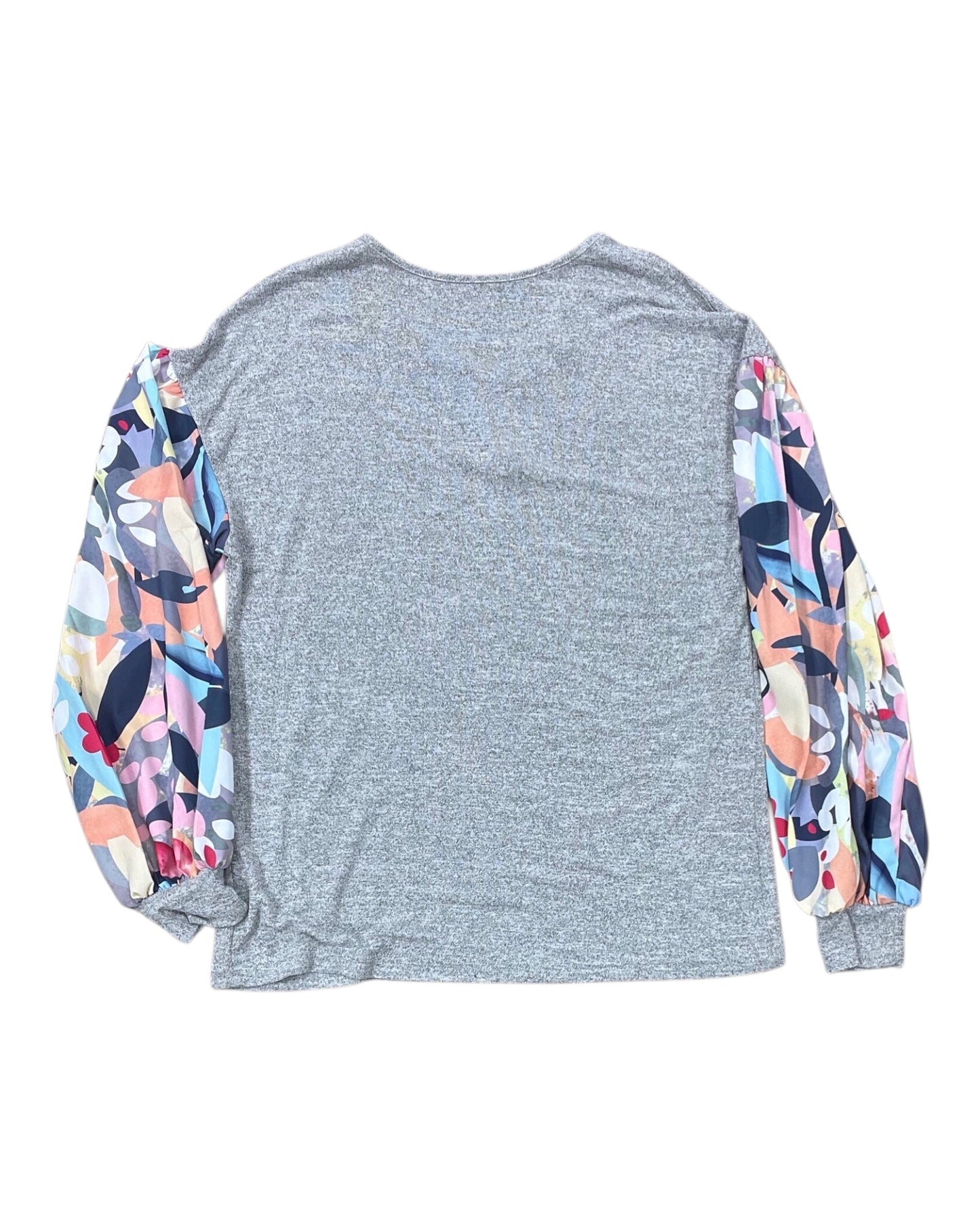 Top Ls By Clothes Mentor In Grey & Pink, Size:S