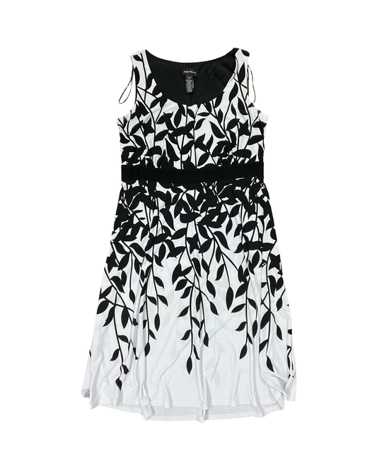 Dress Work By Clothes Mentor In Black & White, Size:1X