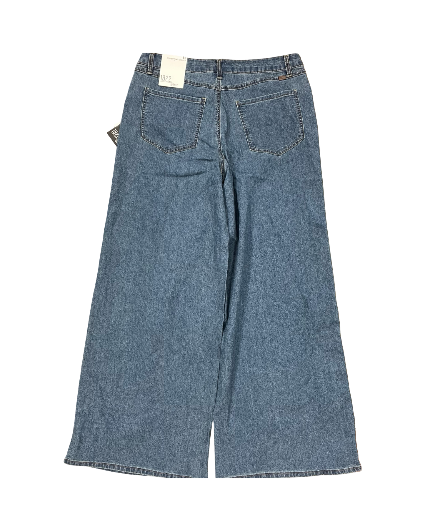 Jeans Wide Leg By 1822 Denim In Blue Denim, Size:12