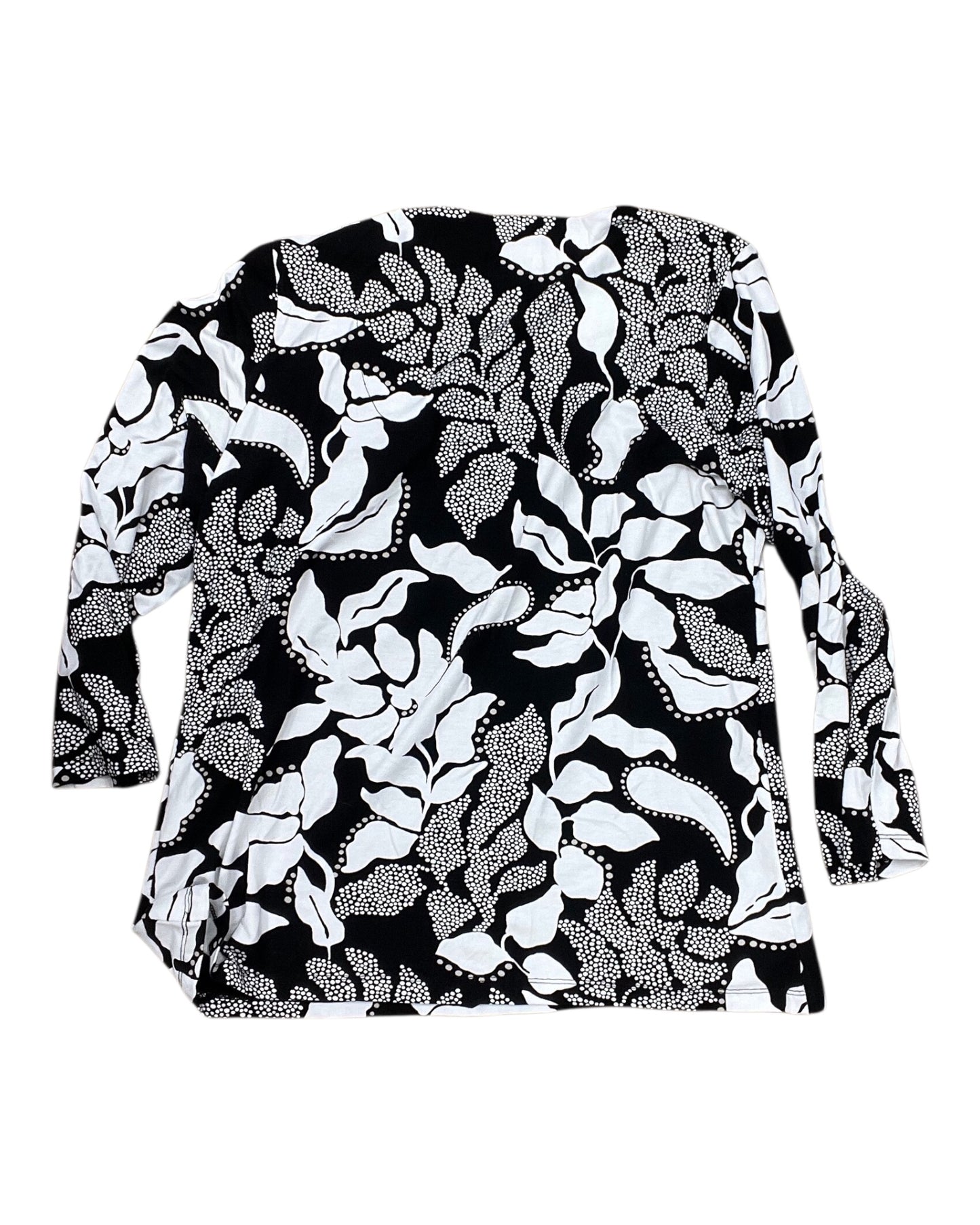 Top Ls By Chicos In Black & White, Size:L