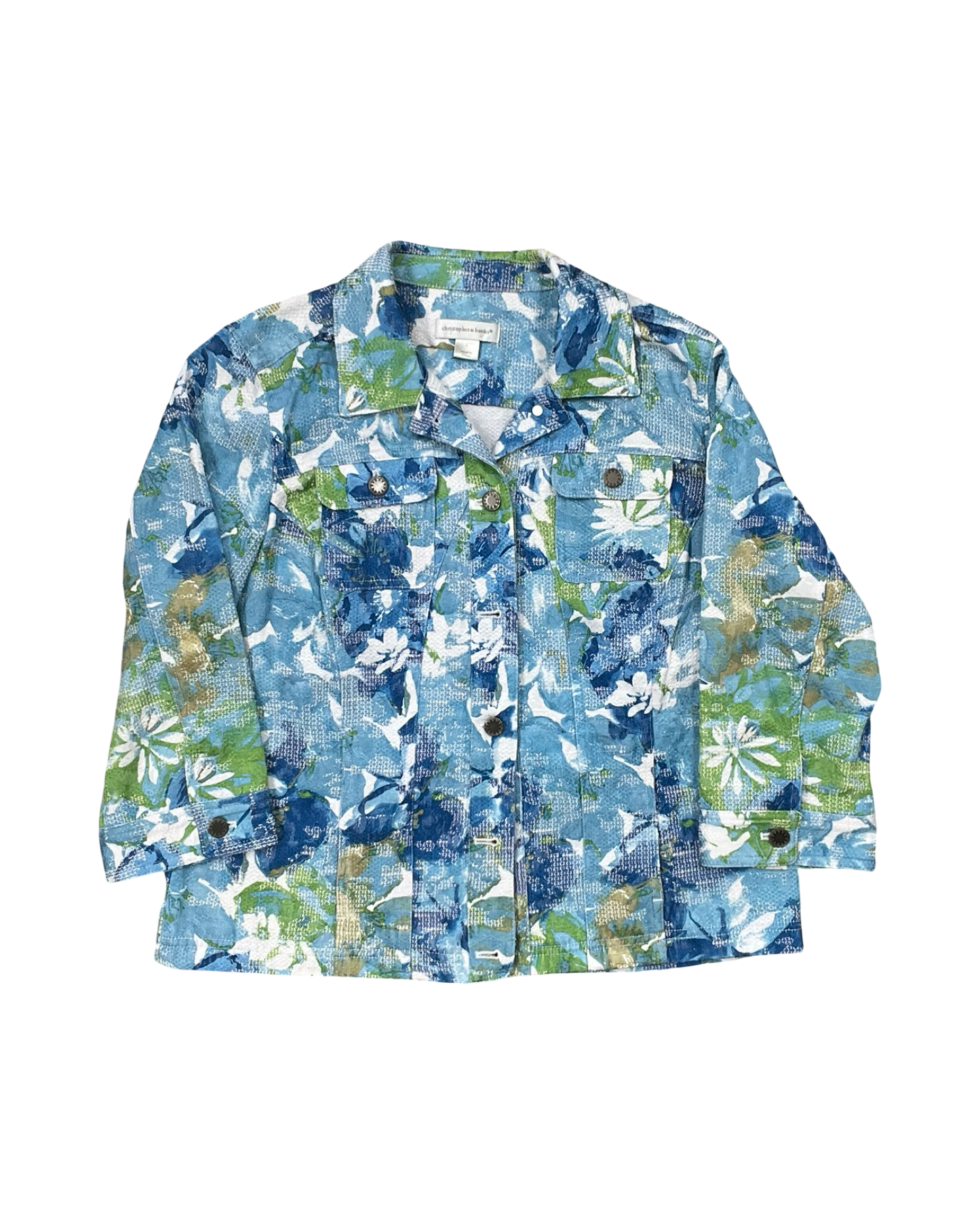 Jacket Other By Christopher And Banks In Blue, Size:L