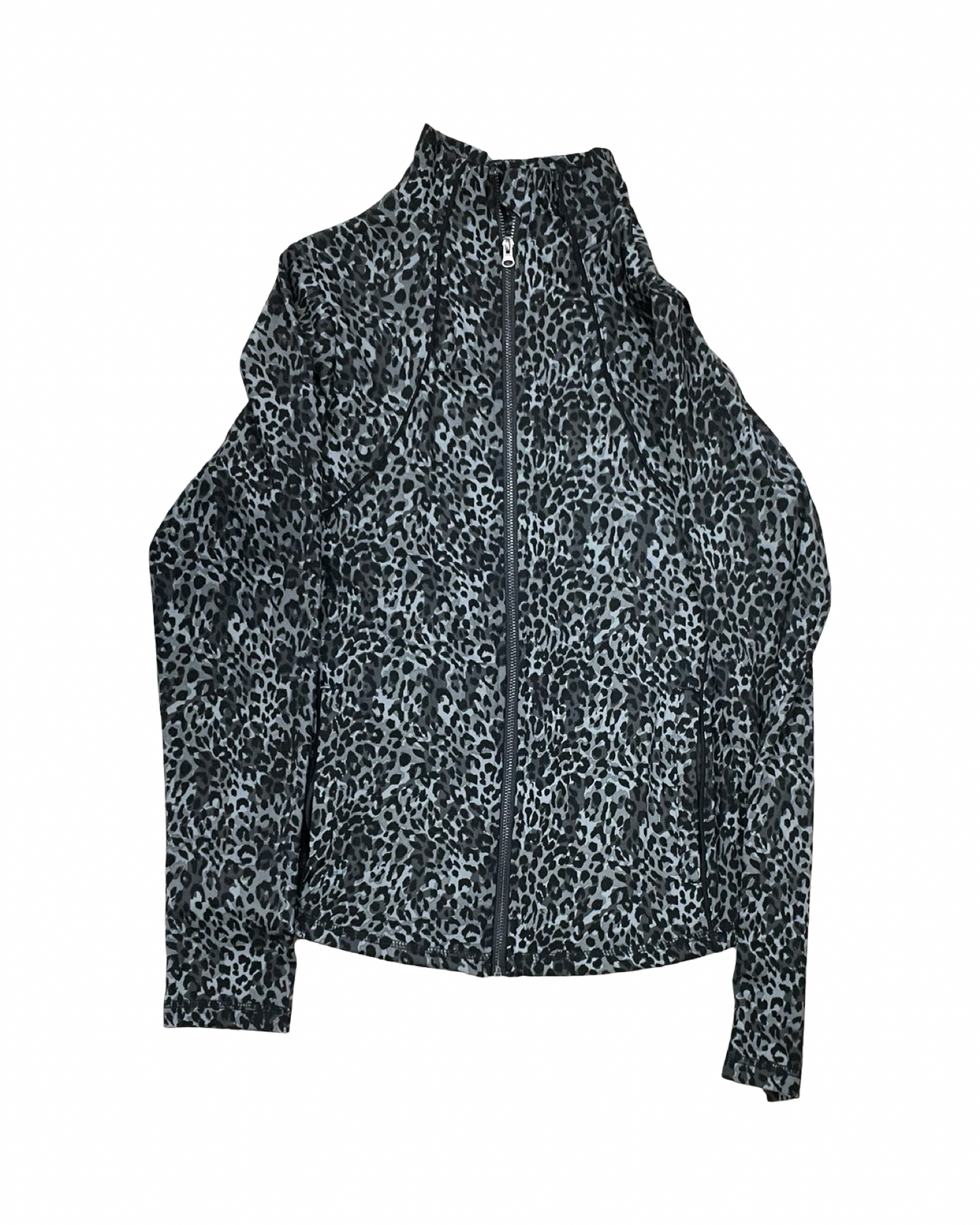 Athletic Jacket By Pro Player In Black & Grey, Size:L