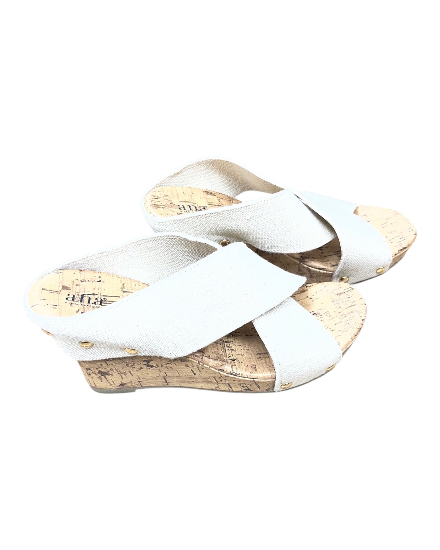 Sandals Heels Wedge By Unisa In Brown, Size:8.5