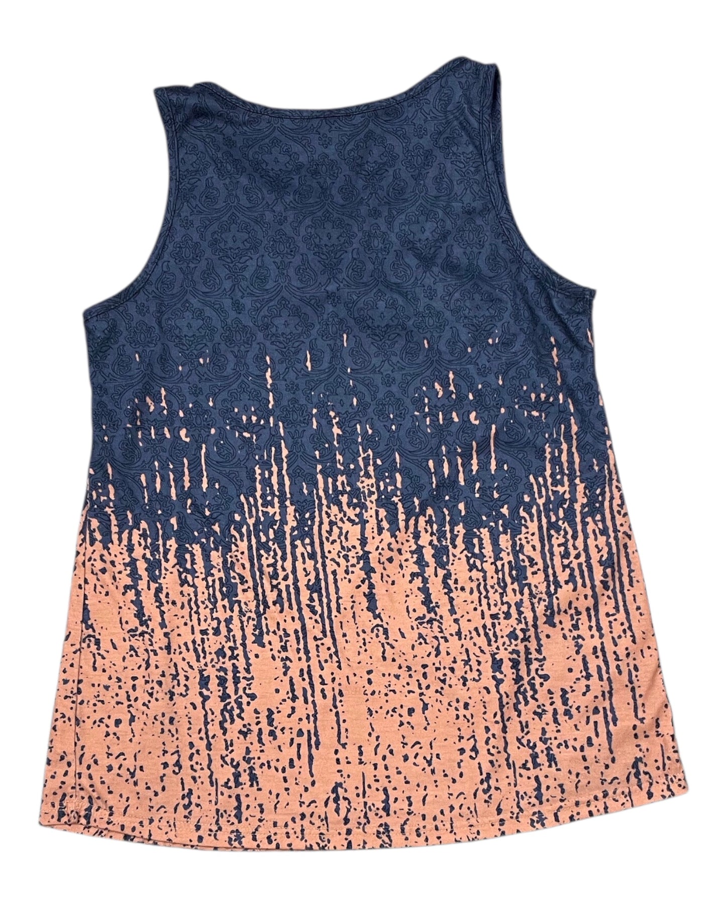 Tank Top By Clothes Mentor In Grey & Orange, Size:M