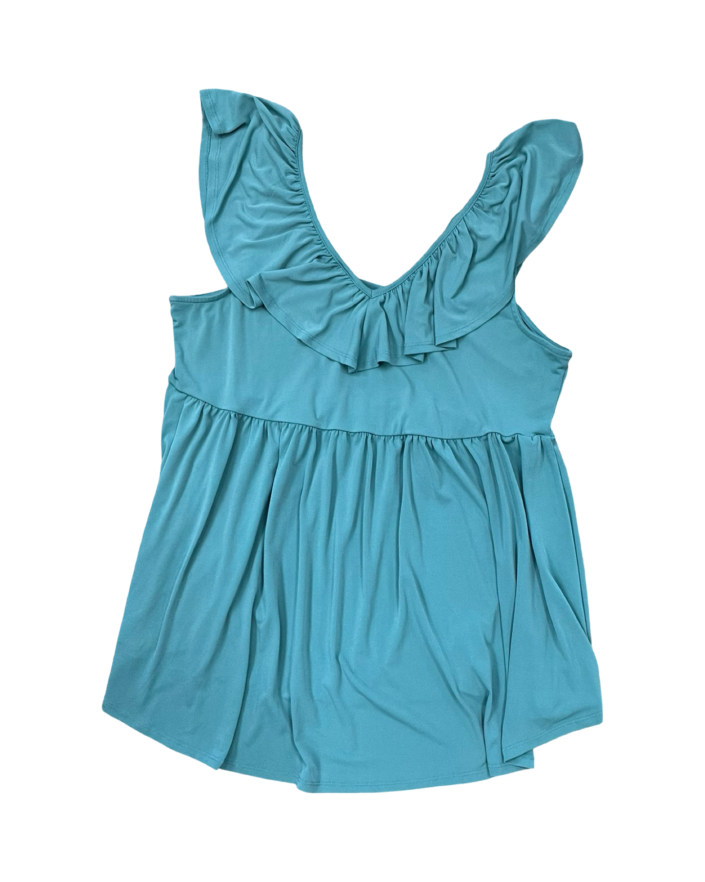 Top Sleeveless By Torrid In Green, Size:1X