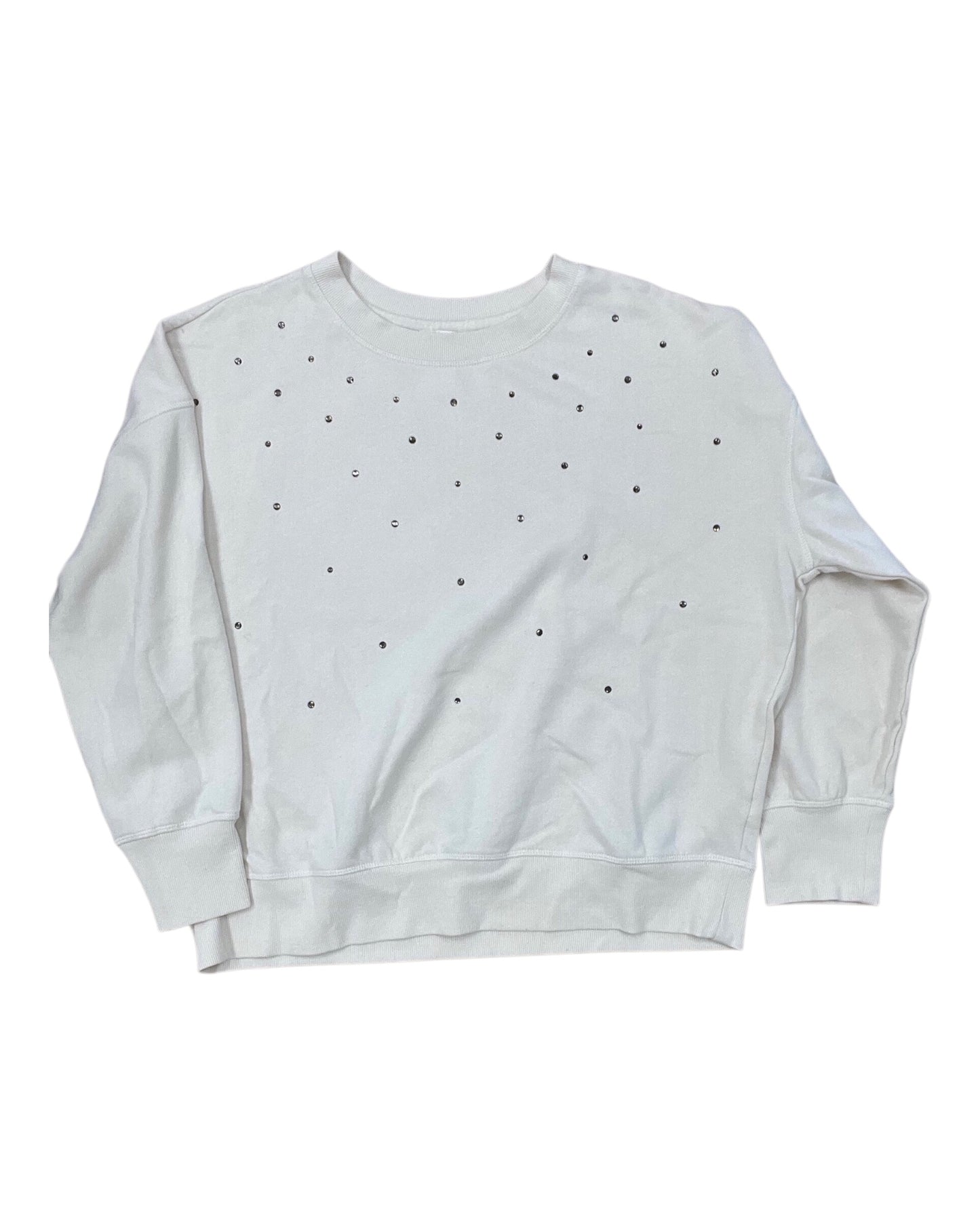 Sweatshirt Crewneck By Maurices In Cream, Size:L