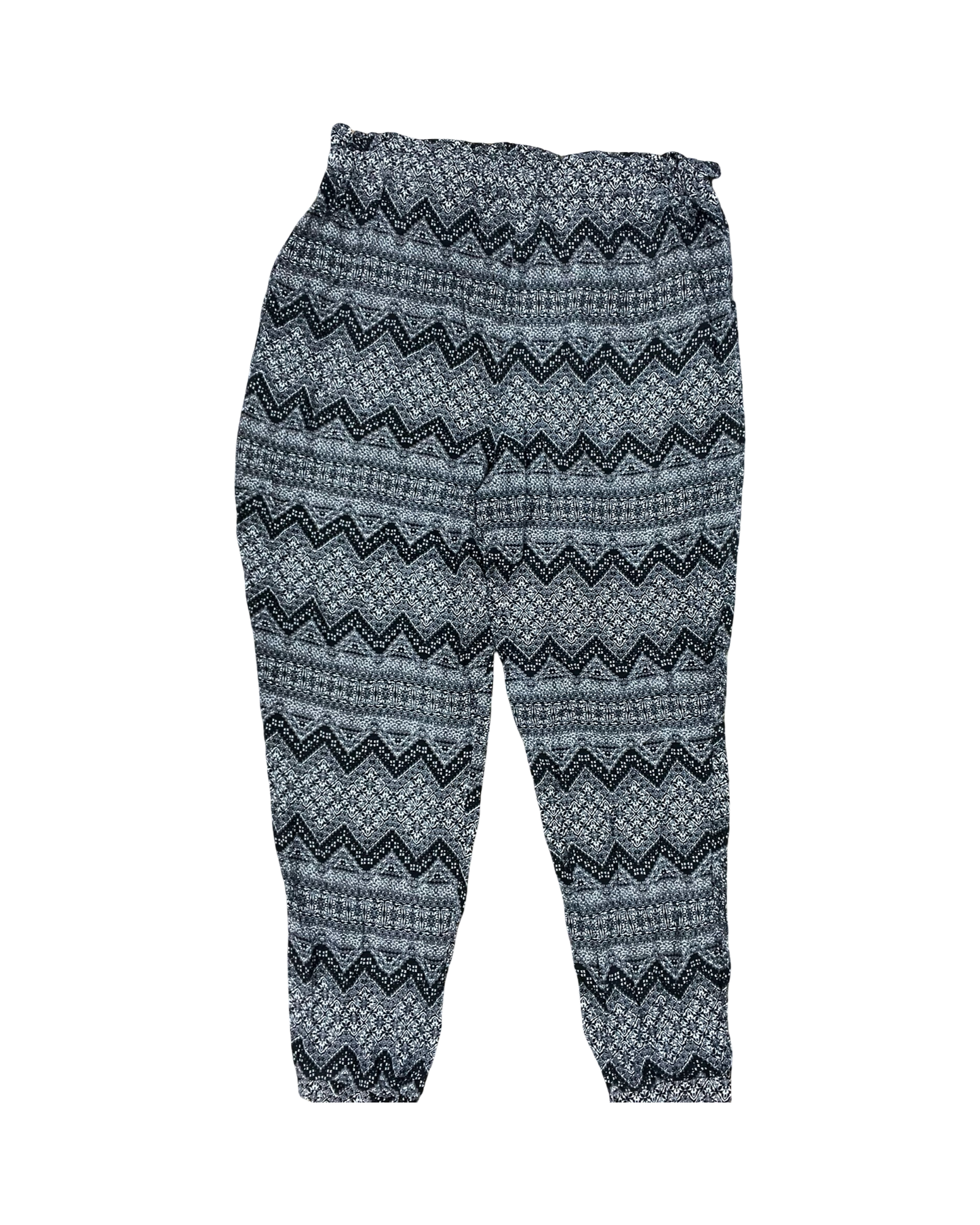 Pants Lounge By Simply Emma In Black & Grey, Size:1X