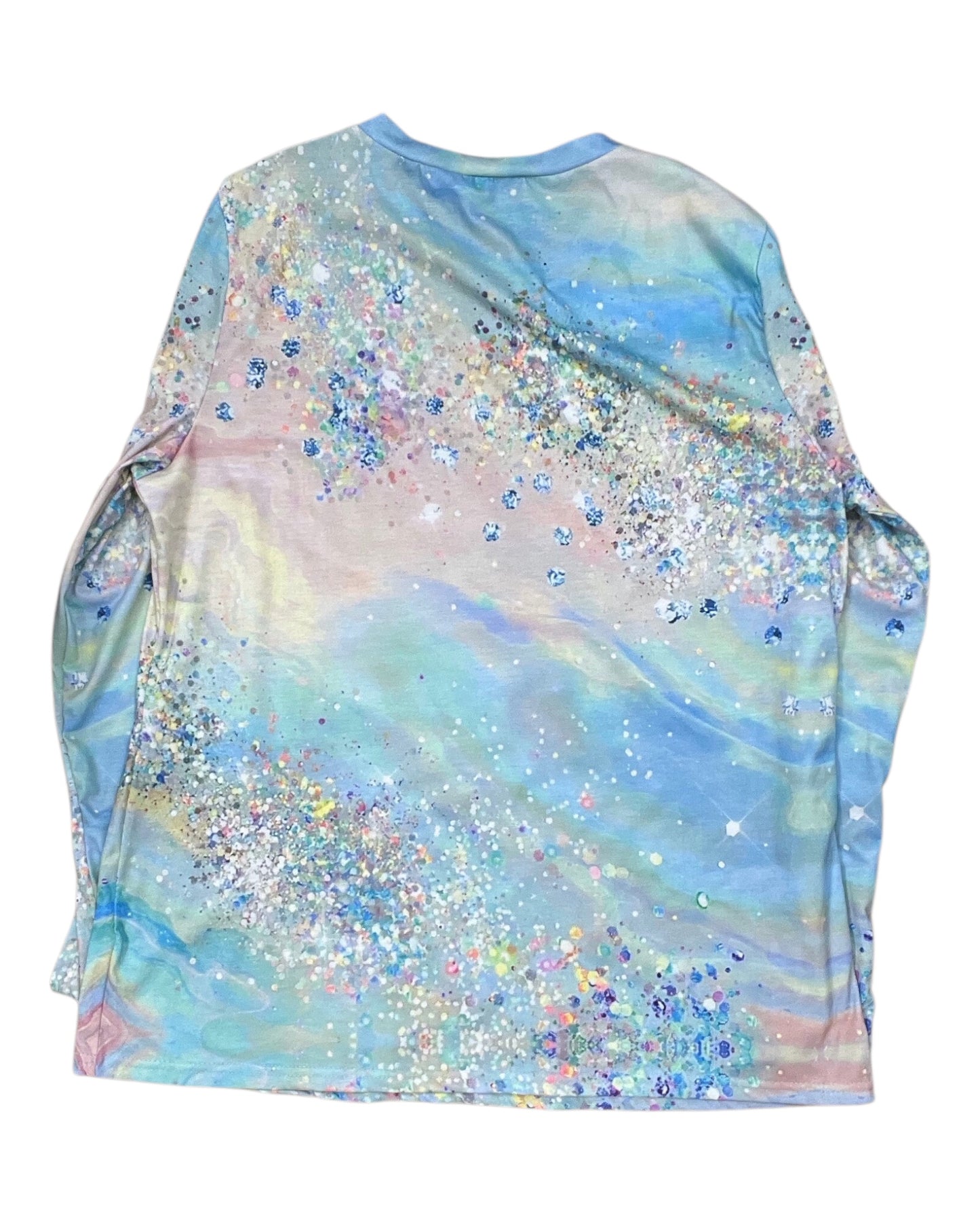 Top Ls By Clothes Mentor In Blue & White, Size:2X