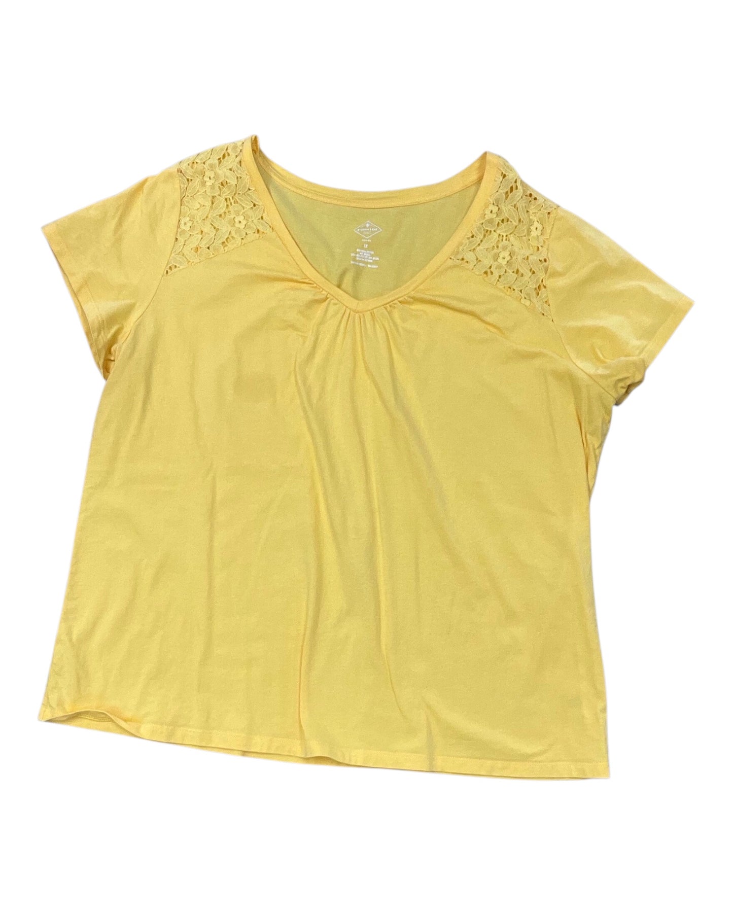 Top Ss By St Johns Bay In Yellow, Size:1X