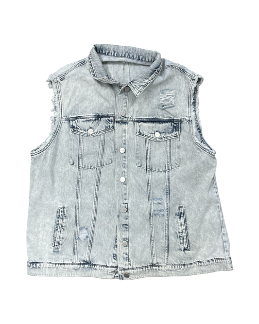 Vest Other By Risen In Blue Denim, Size:2X