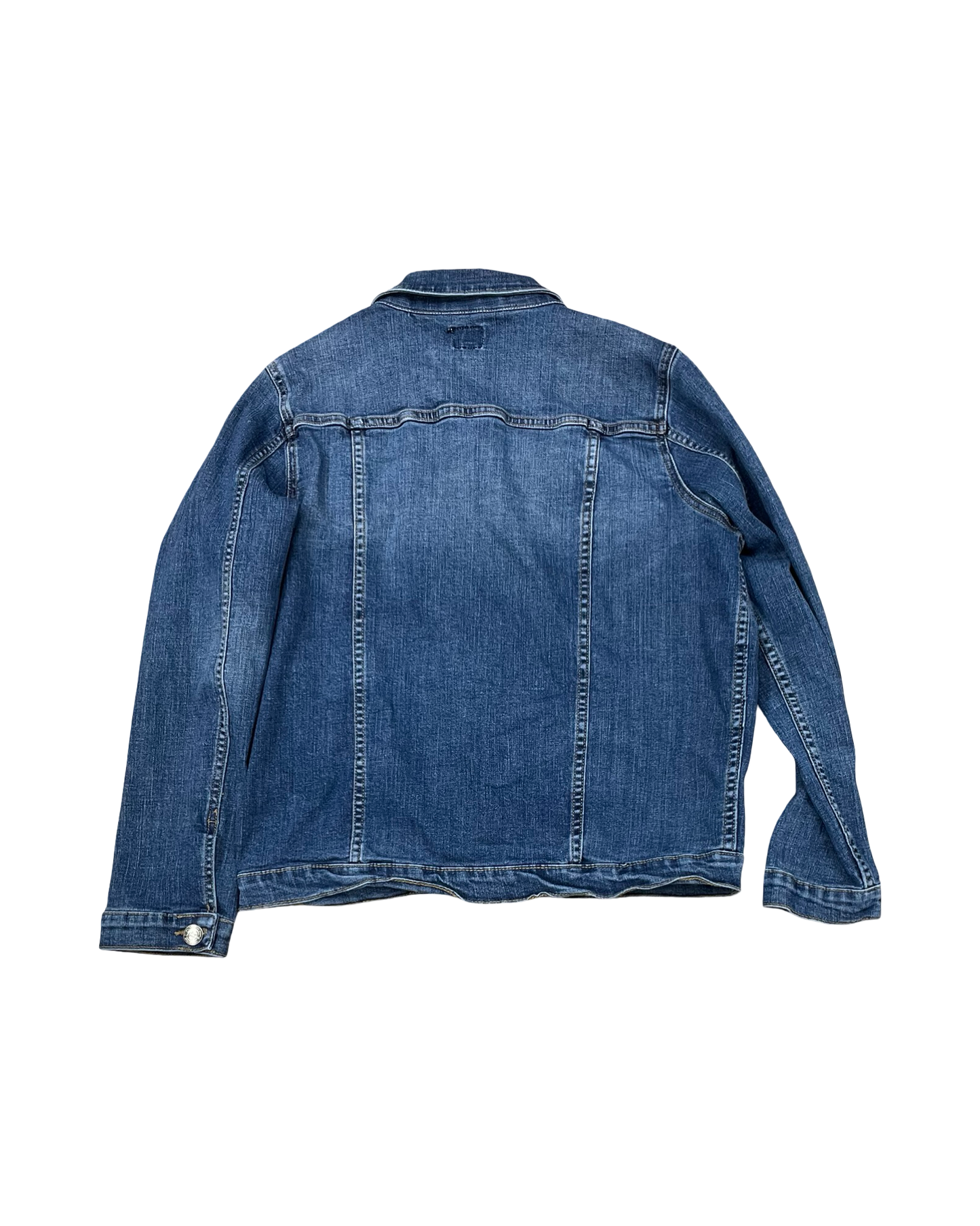 Jacket Denim By Clothes Mentor In Blue Denim, Size:L