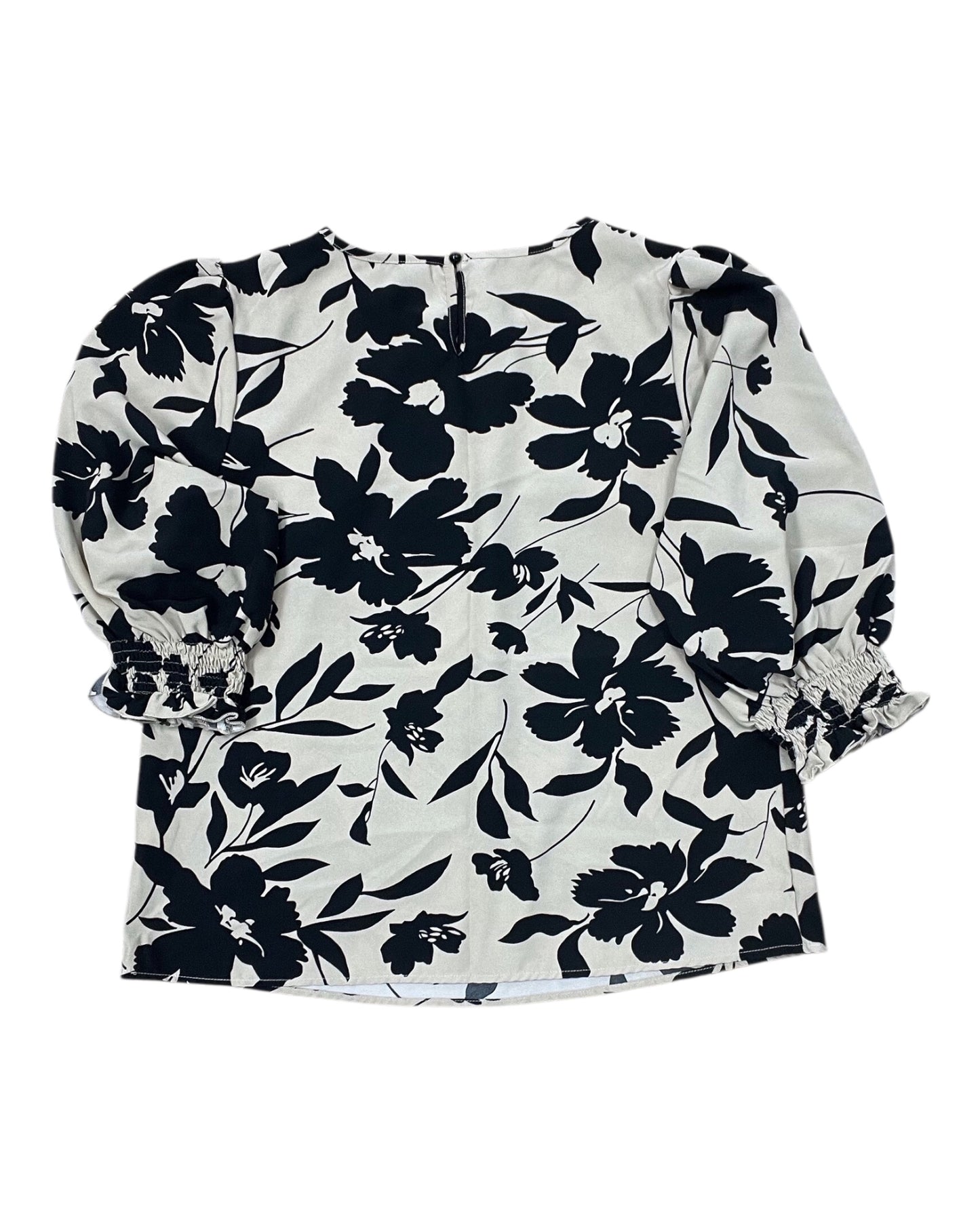 Top 3/4 Sleeve By Shein In Tan, Size:L