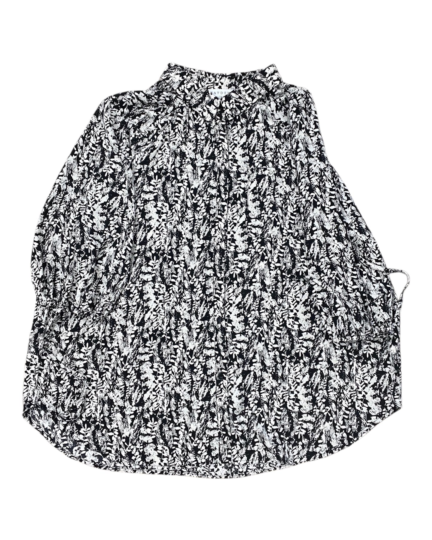Blouse Ss By Hayden La In Black & Tan, Size:M